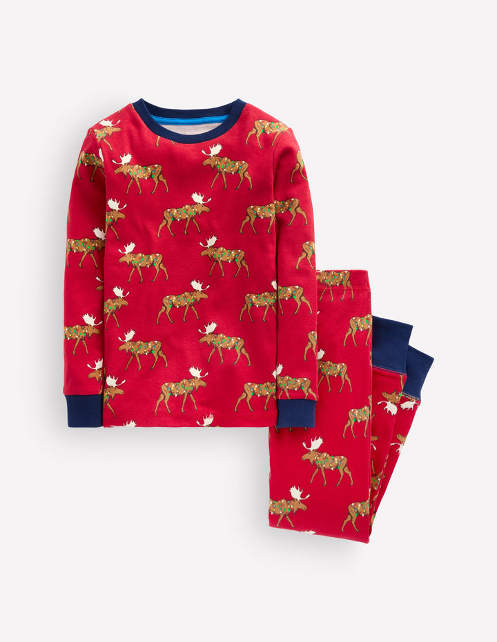 Snug Glow-in-the-dark Pajamas-Moose
