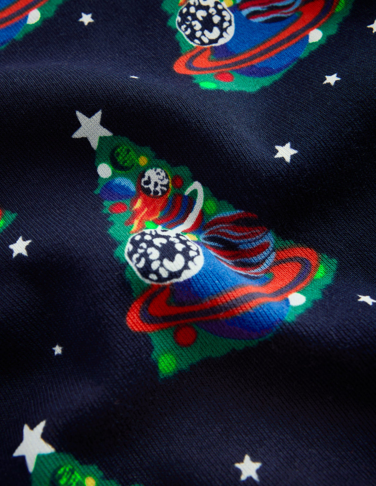 Snug Glow-in-the-dark Pajamas-Solar Christmas Tree - Image 3