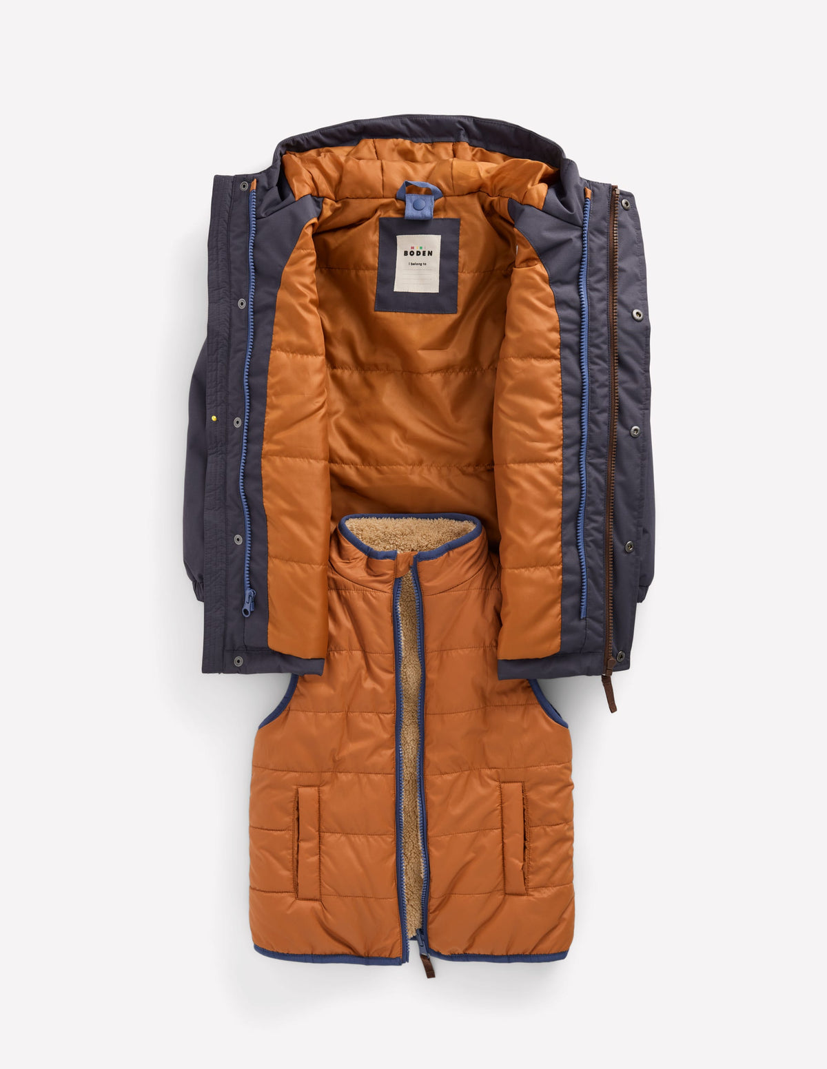 4-in-1 Waterproof Coat-Graphite - Image 9