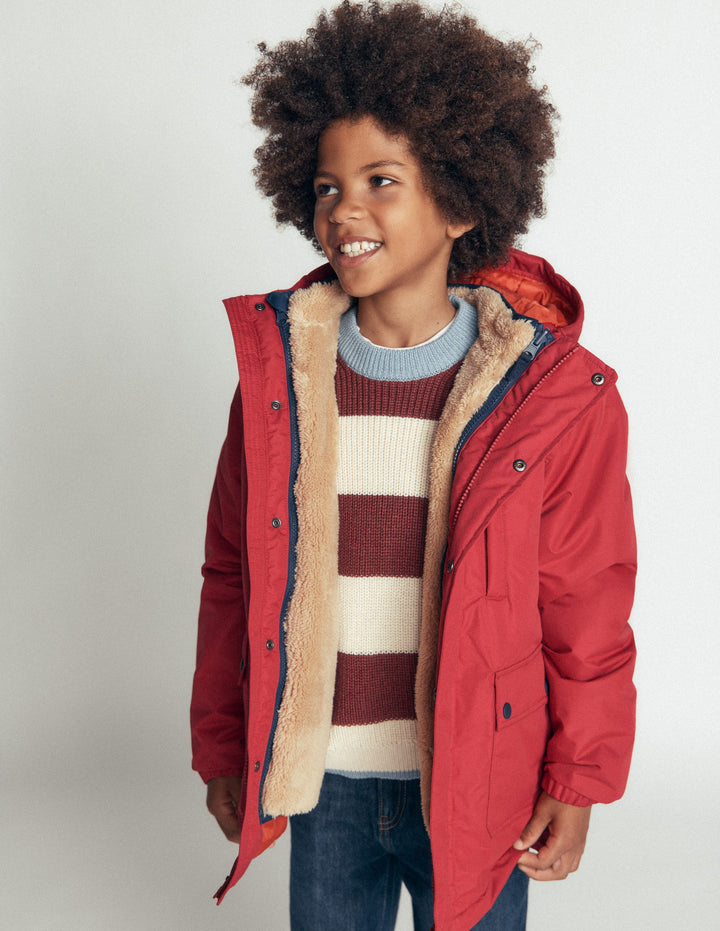 4-in-1 Waterproof Coat-Rust