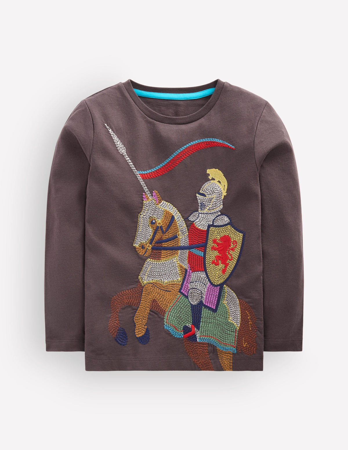 Superstitch Long Sleeve Top-Warm Grey Knight - Image 1