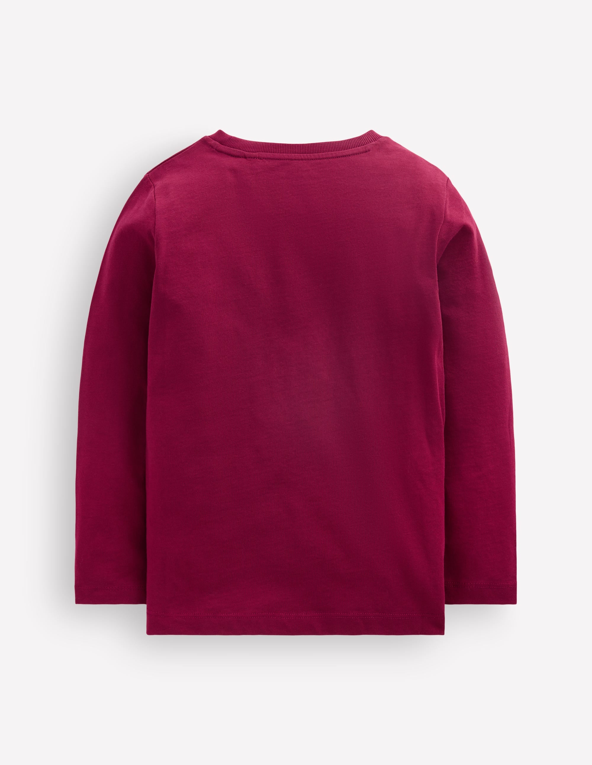 Long Sleeve Printed T-shirt-Red Steam Train - Image 3