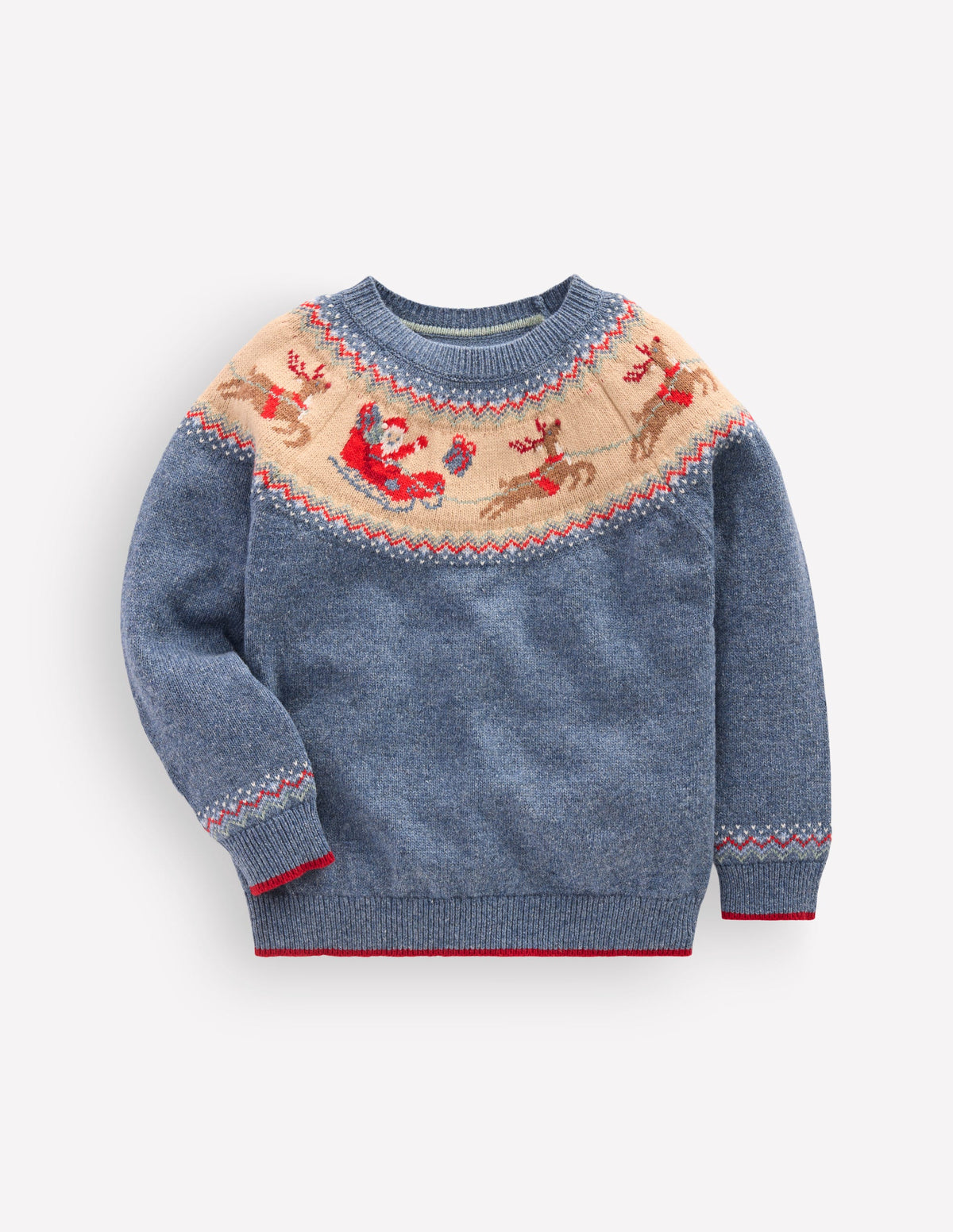 Fair Isle Jumper-Blue Marl Polar Post-2
