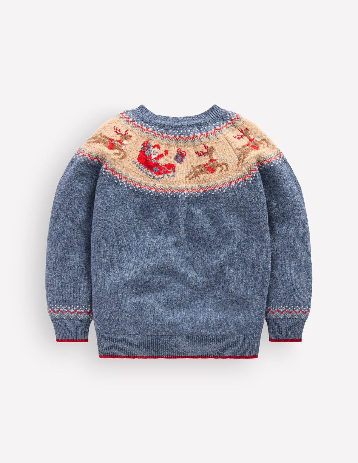 Fair Isle Jumper-Blue Marl Polar Post - Image 3