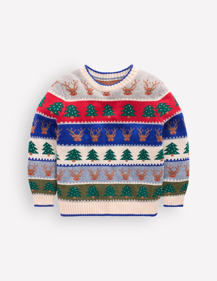 Fair Isle Jumper-Multi Christmas