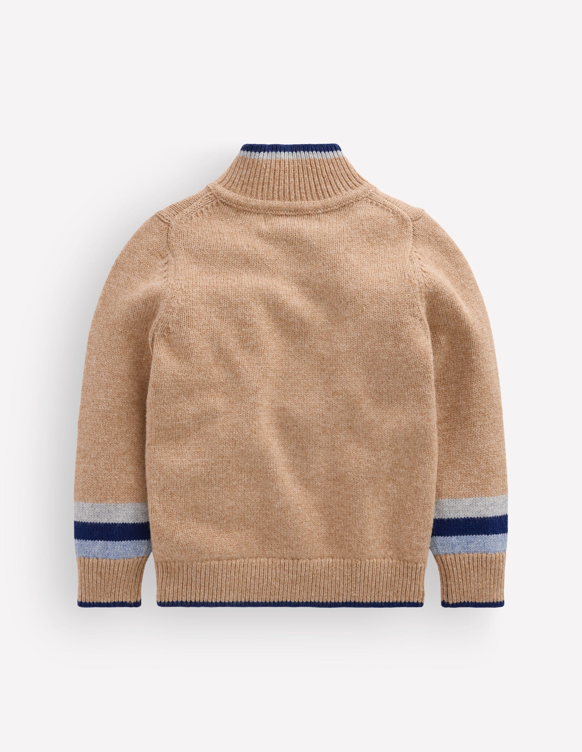 Heritage Half-Zip Sweater-Camel Melange-2