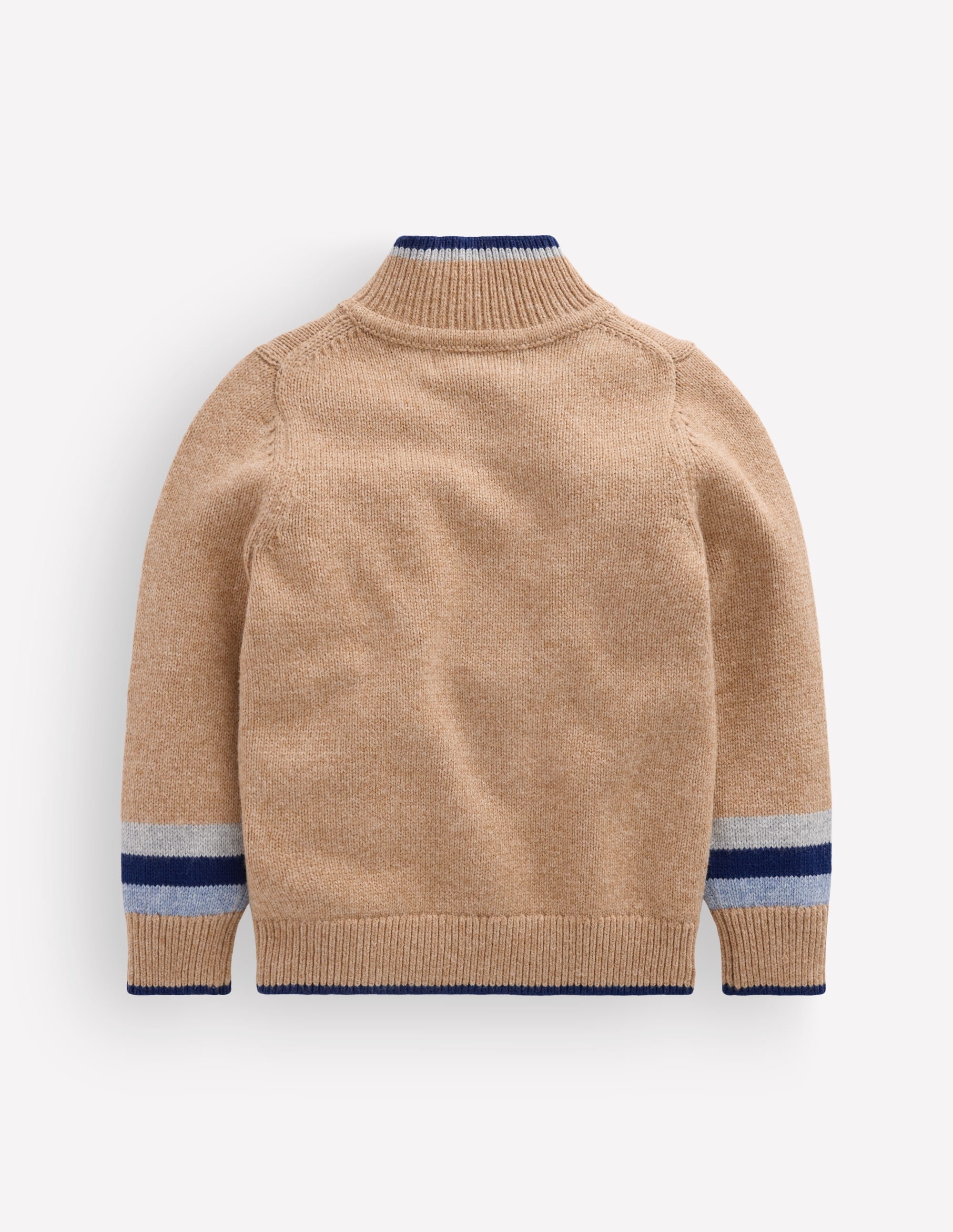 Heritage Half-Zip Sweater-Camel Melange - Image 2