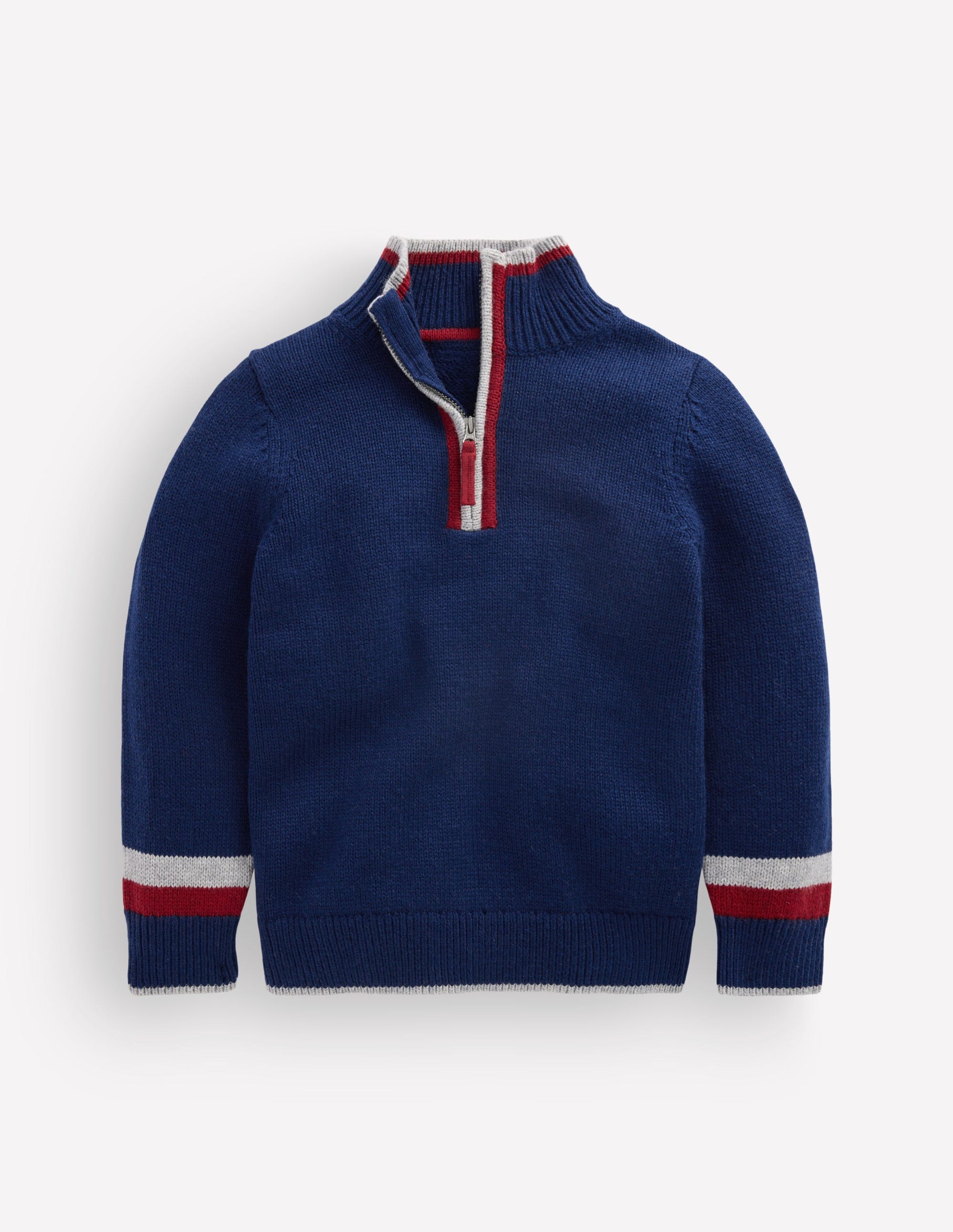 Heritage Half-Zip Sweater-Medieval Blue-1