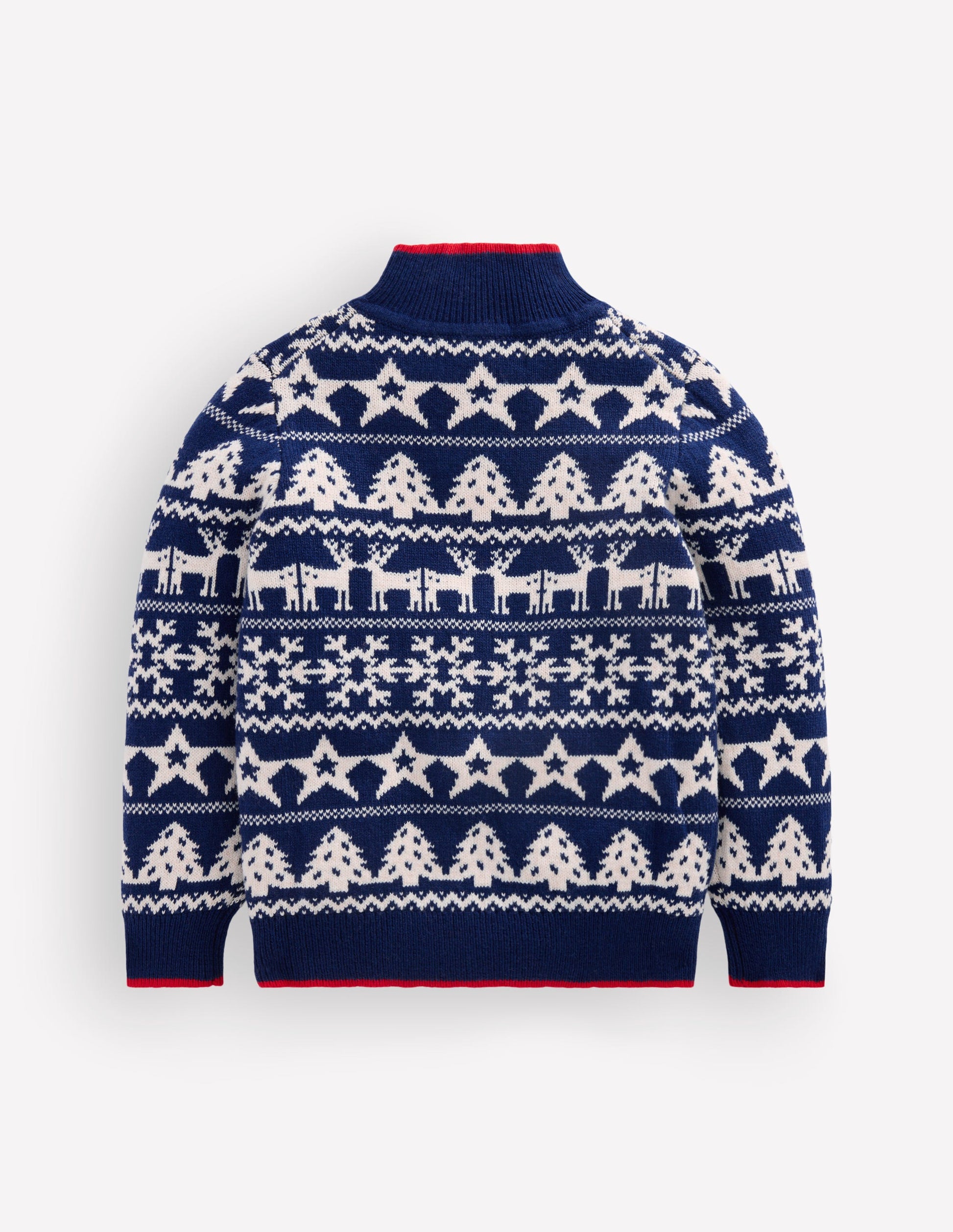 Heritage Half-Zip Sweater-Medieval Blue/Ivory Christmas-2