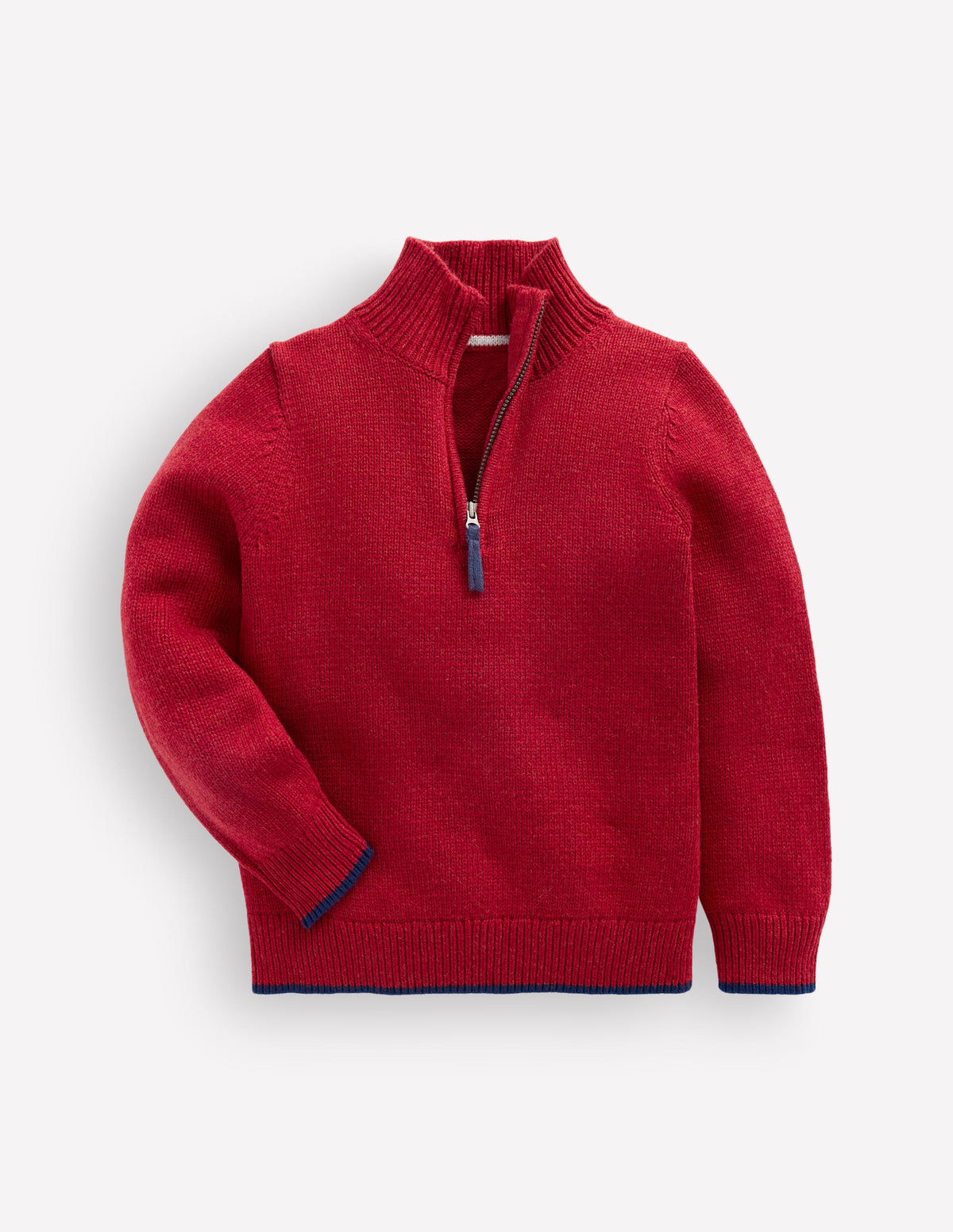 Heritage Half-Zip Sweater-Crimson Red - Image 1