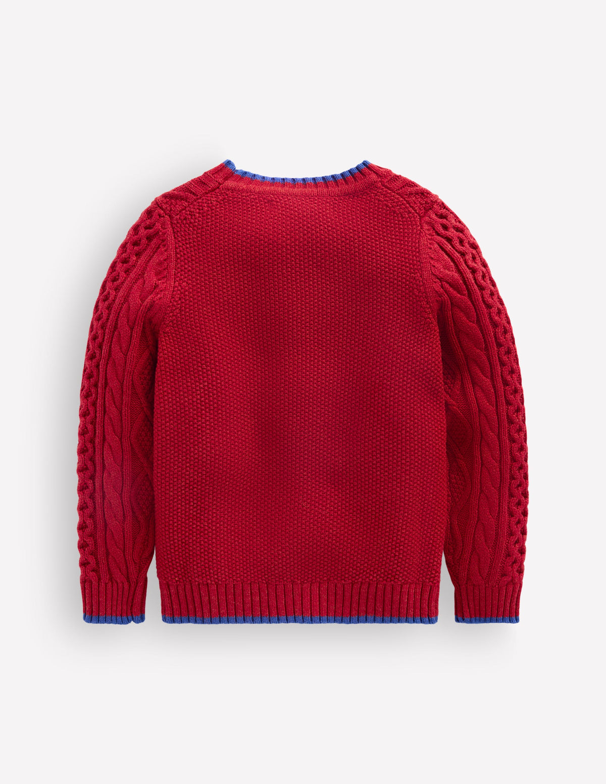 Heritage Cable Sweater-Crimson Red - Image 2