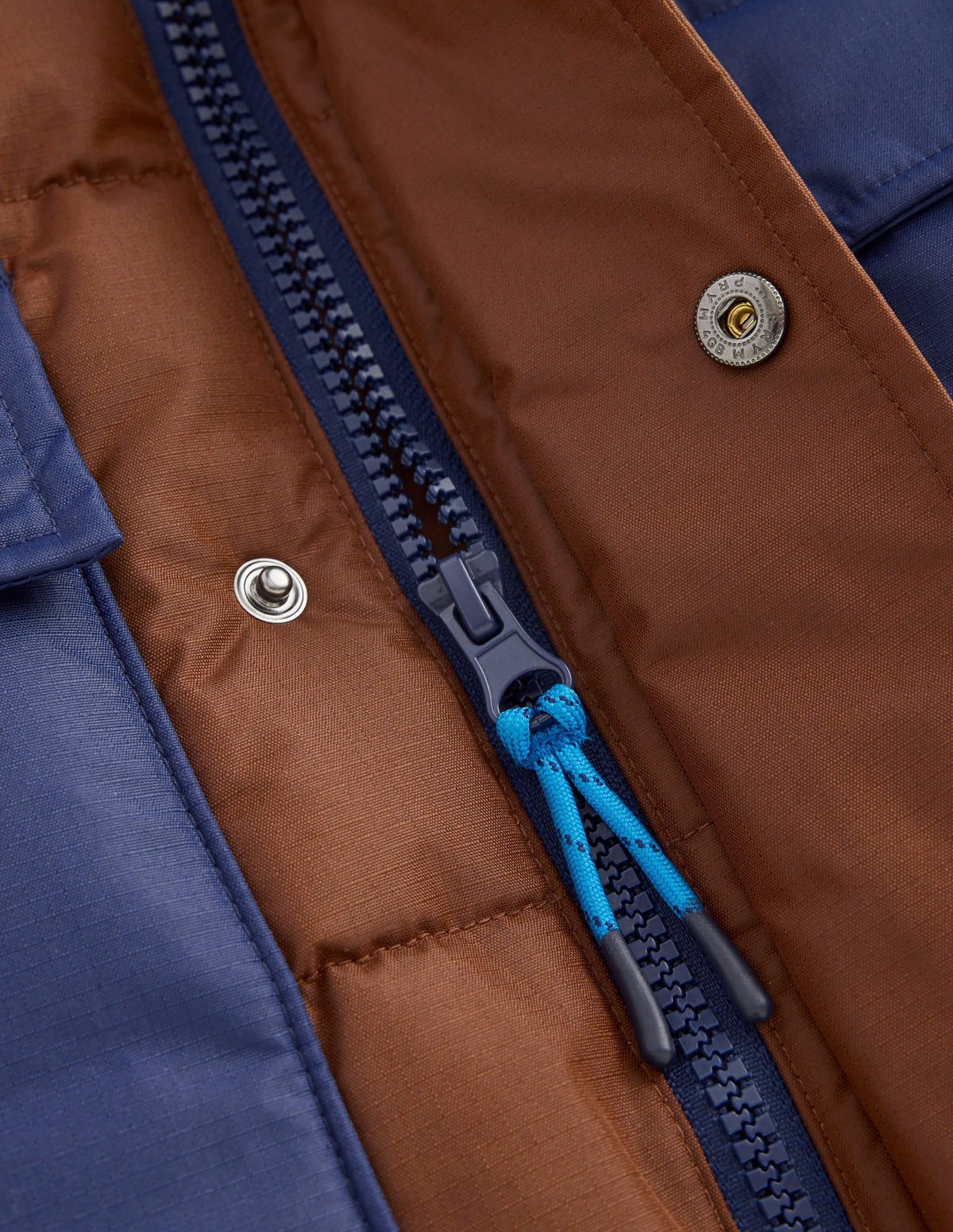 Fleece Lined Padded Coat-Raw Umber - Image 4