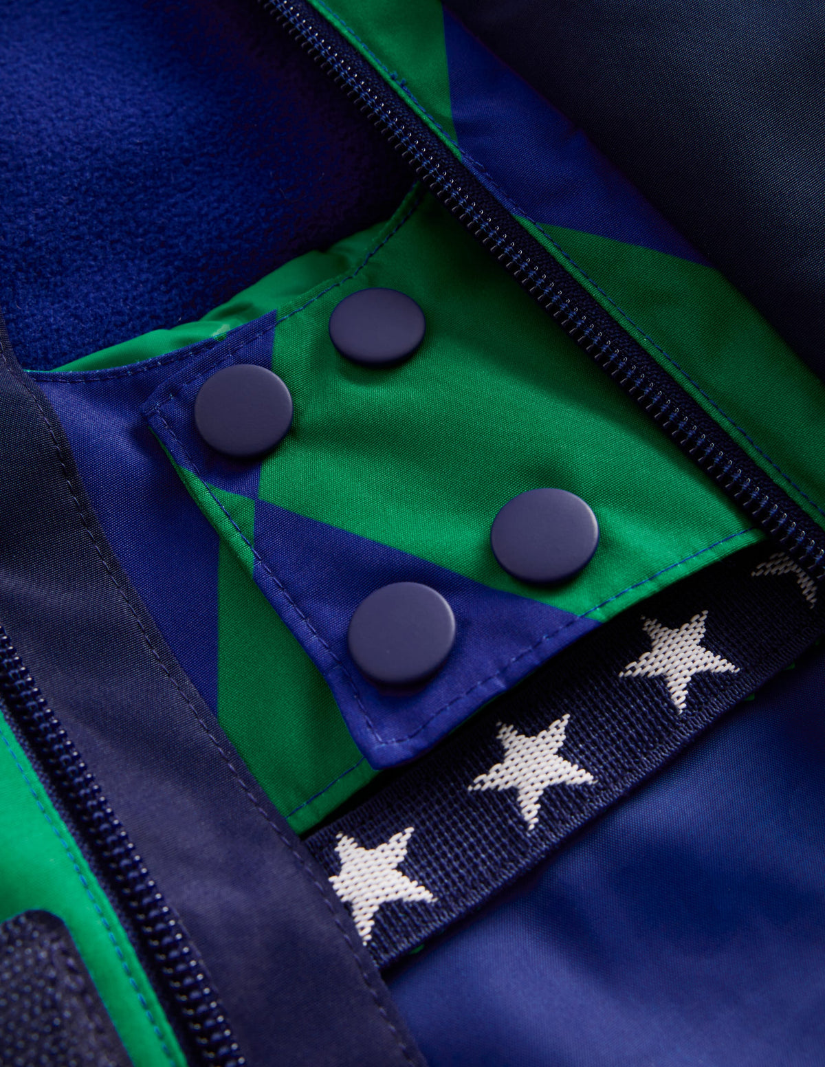 All-weather Waterproof Coat-Blue and Green - Image 5