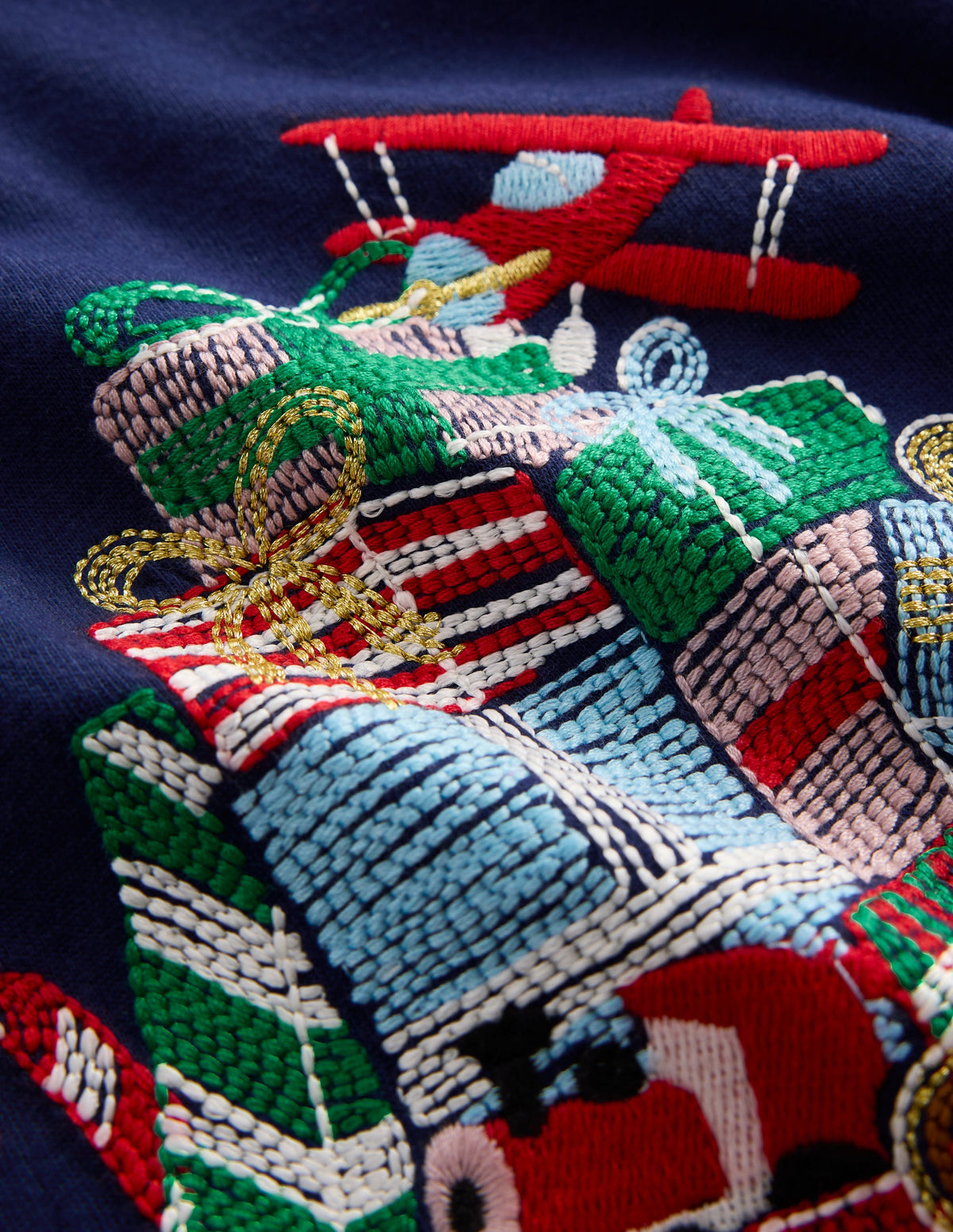 Glow Superstitch T-shirt-Christmas Sleigh - Image 4