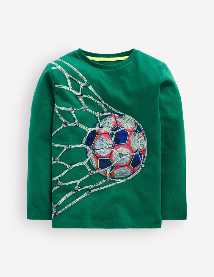Glow Superstitch T-shirt-Jewel Green Football