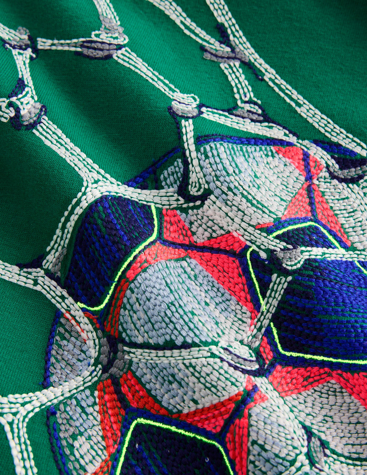 Glow Superstitch T-shirt-Jewel Green Football - Image 4