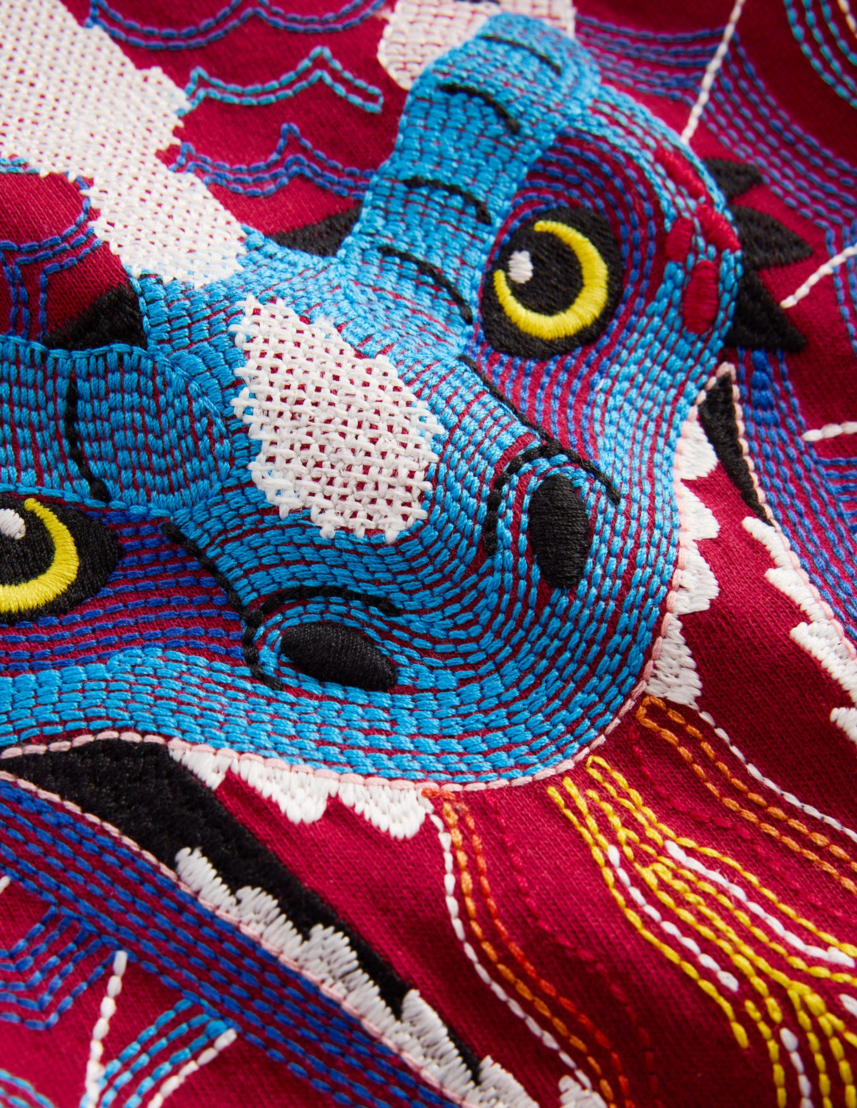Glow Superstitch T-shirt-Chestnut Dragon-4