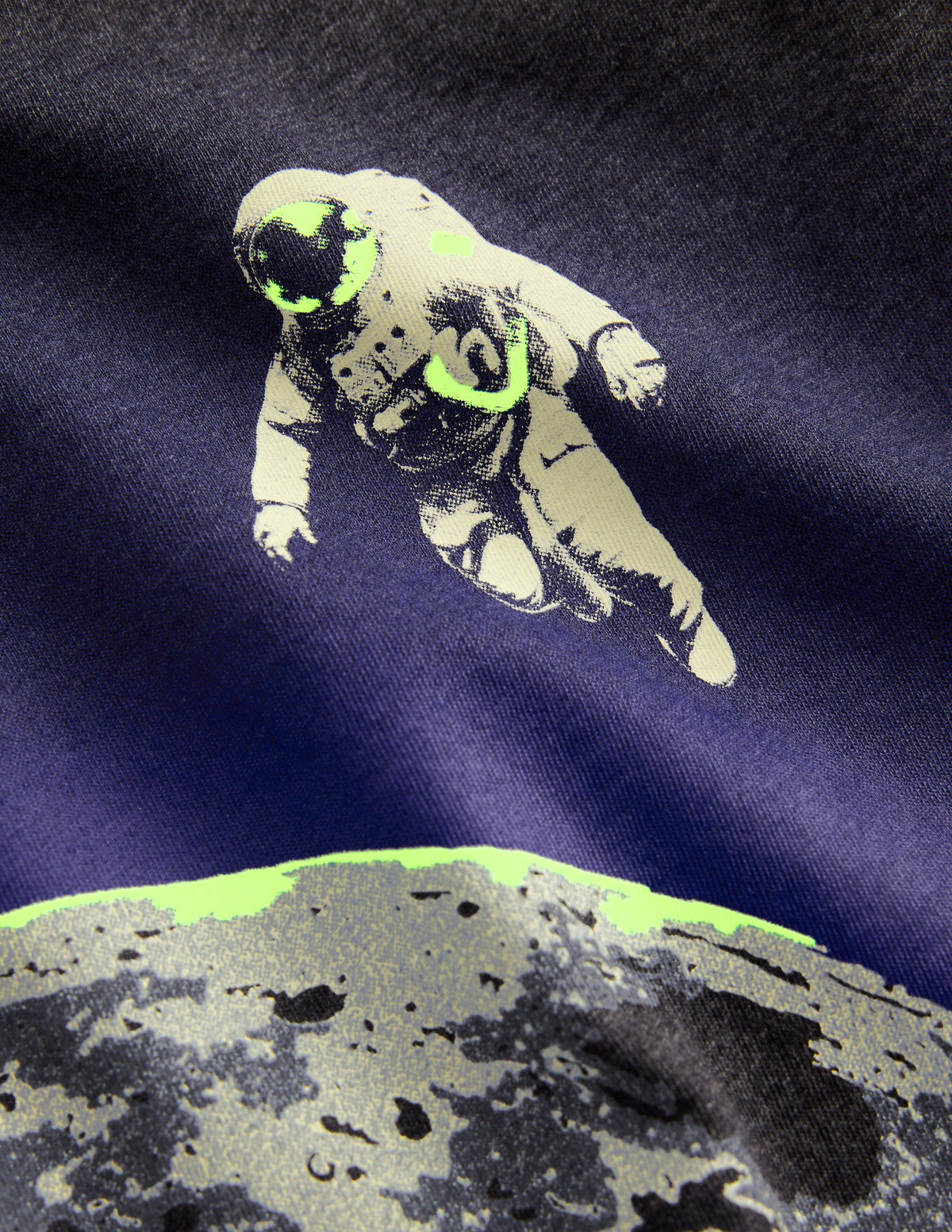 Long Sleeve Glow T-shirt-Charcoal Marl Moon-4