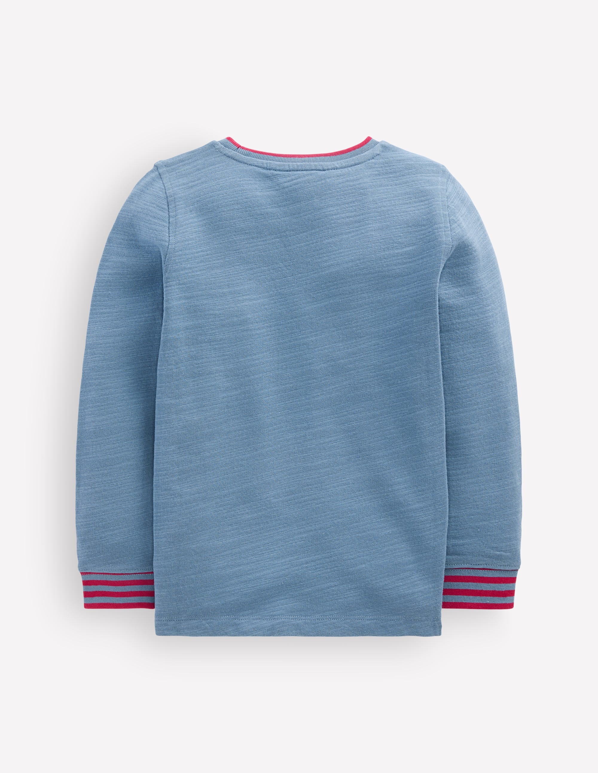 Cosy Mid-weight T-shirt-Blue Aura / Sweet Cherry - Image 2