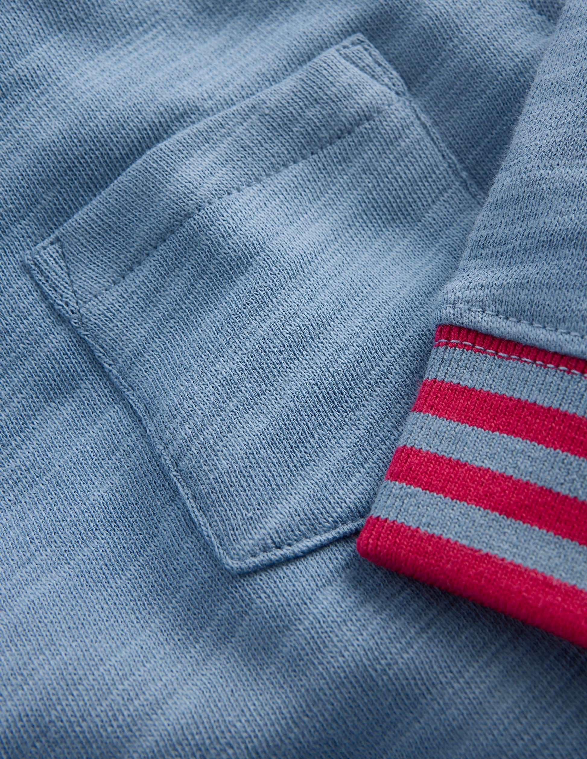 Cosy Mid-weight T-shirt-Blue Aura / Sweet Cherry-3