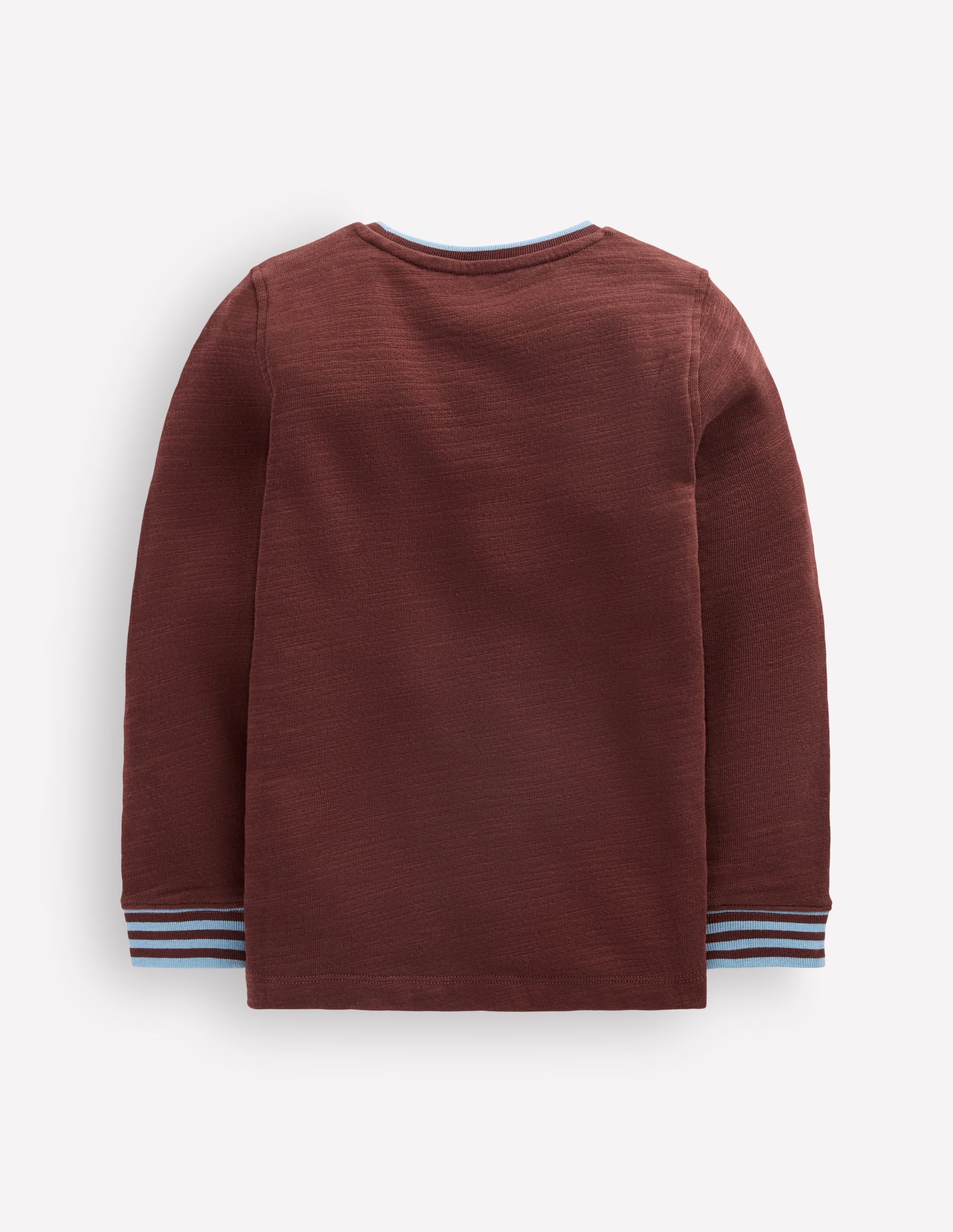 Cosy Mid-weight T-shirt-Woodland Brown / Glacier Blue - Image 2