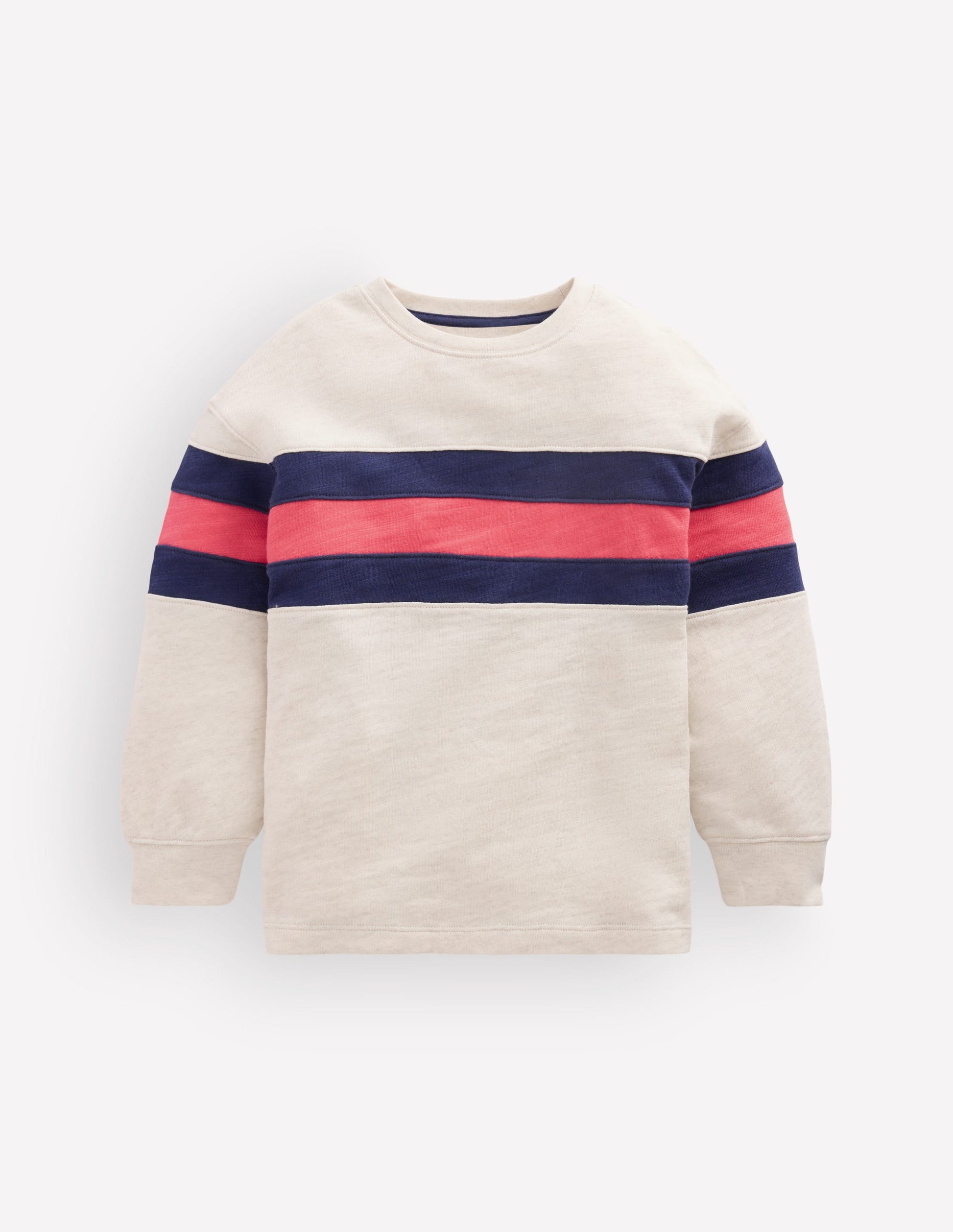 Relaxed Mid-weight T-shirt-Oatmeal-1