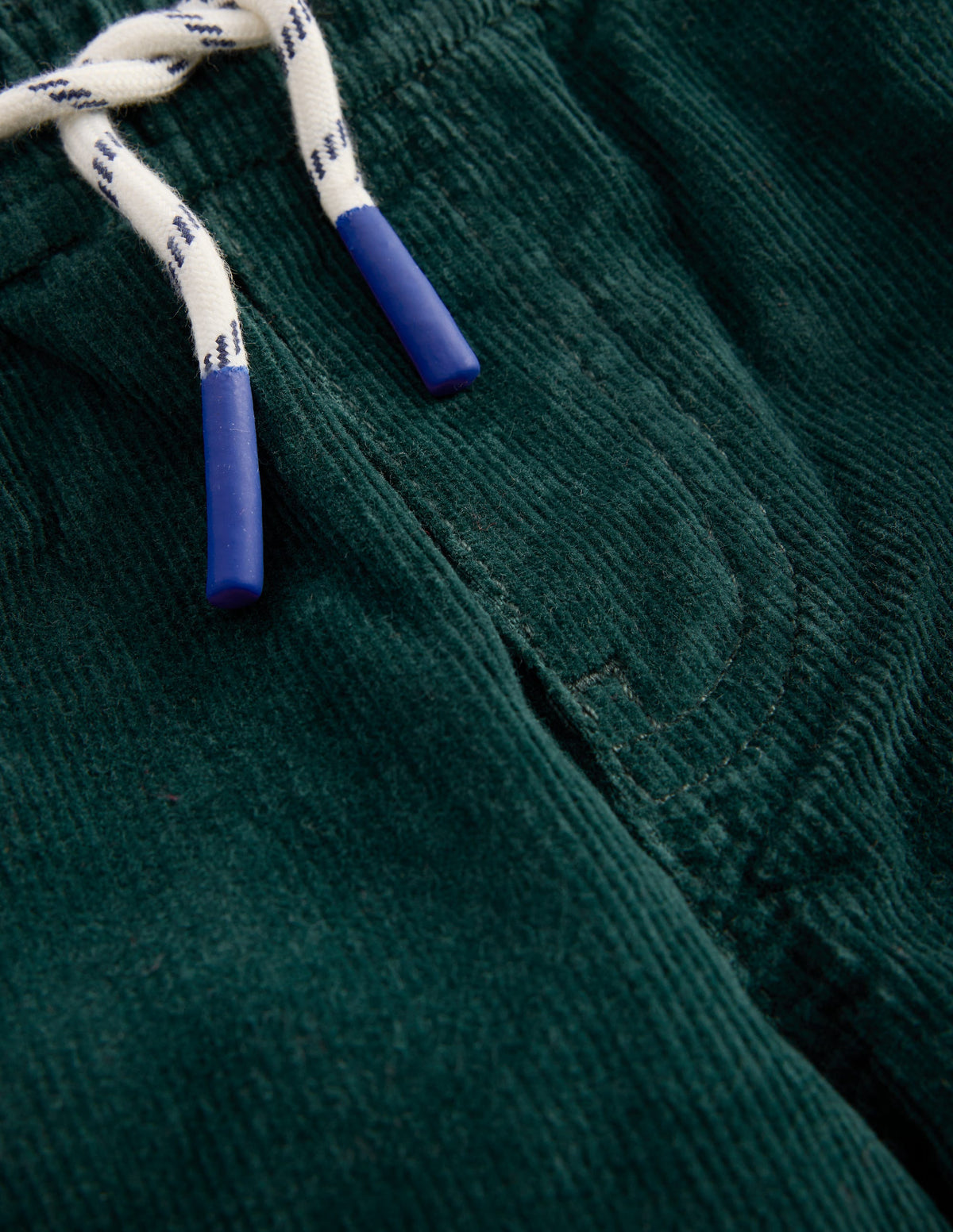 Slim Pull-on Pants-Dark Green Cord - Image 3