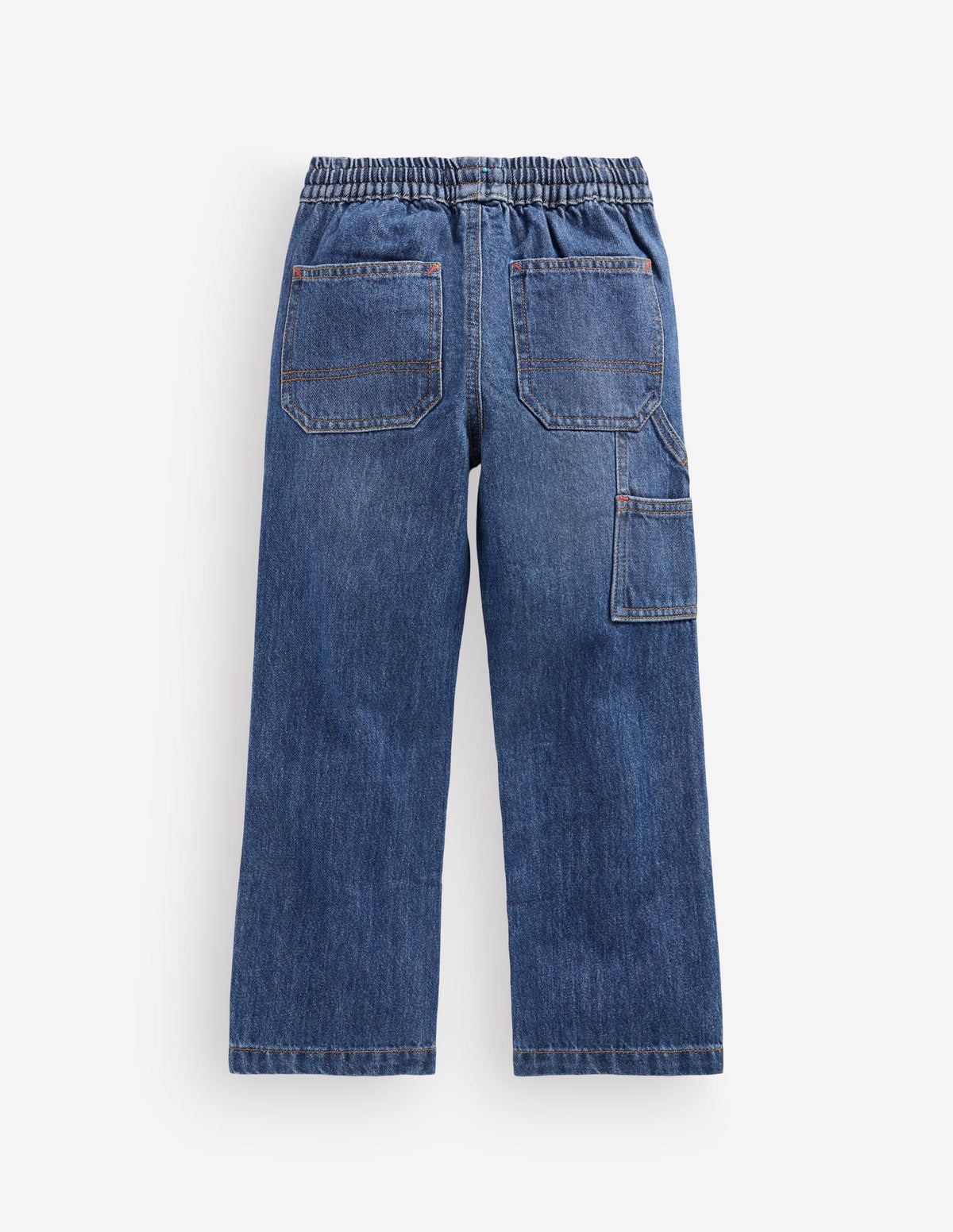 Pull-on Carpenter Jeans-Mid Wash-2