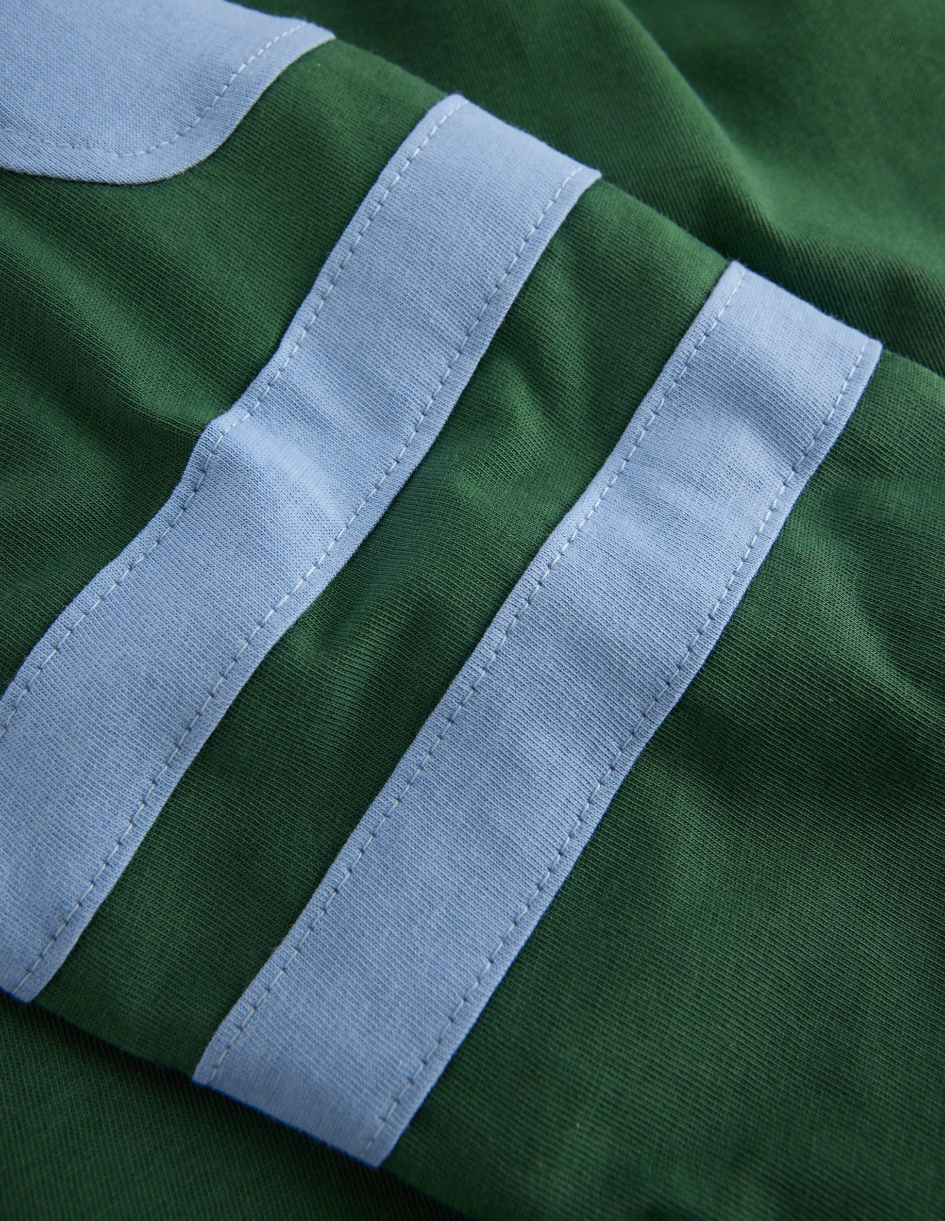 Colour Block T-shirt-Hunter Green-3