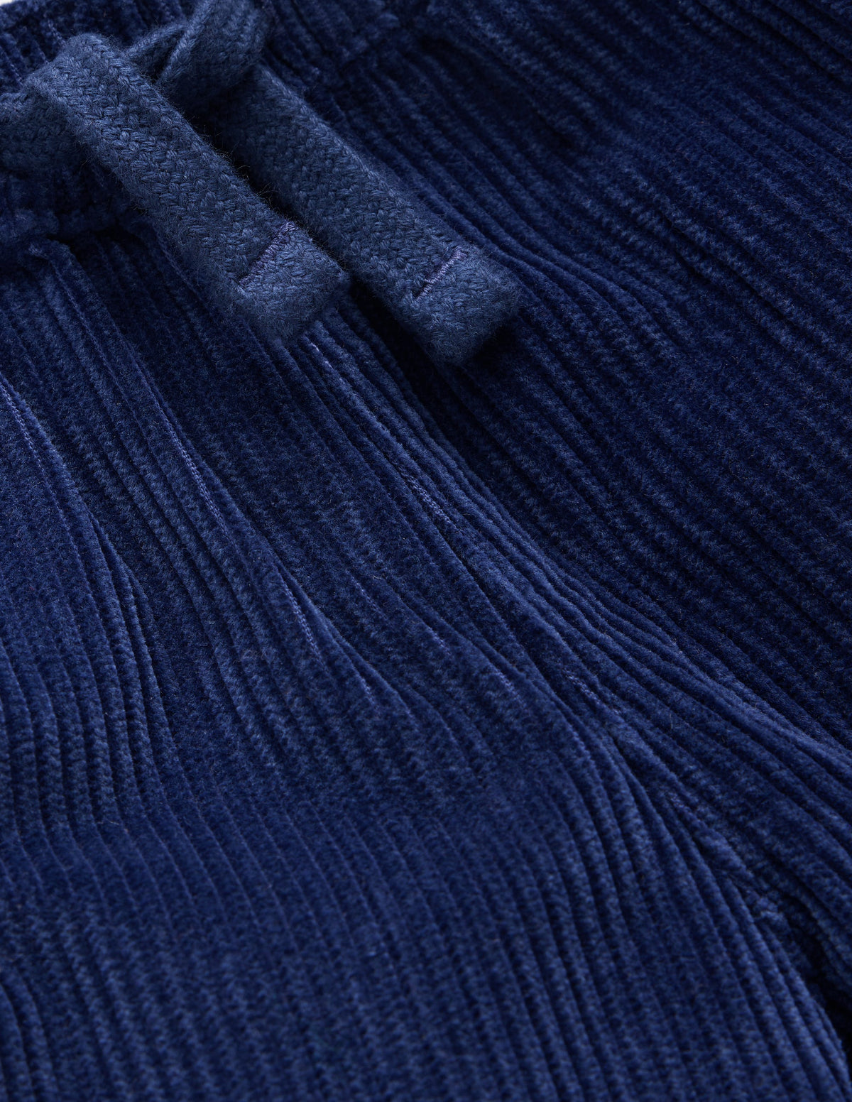 Easy Straight Cord Trousers-Navy - Image 3