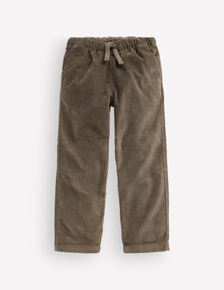 Easy Straight Cord Trousers-Bungee Cord