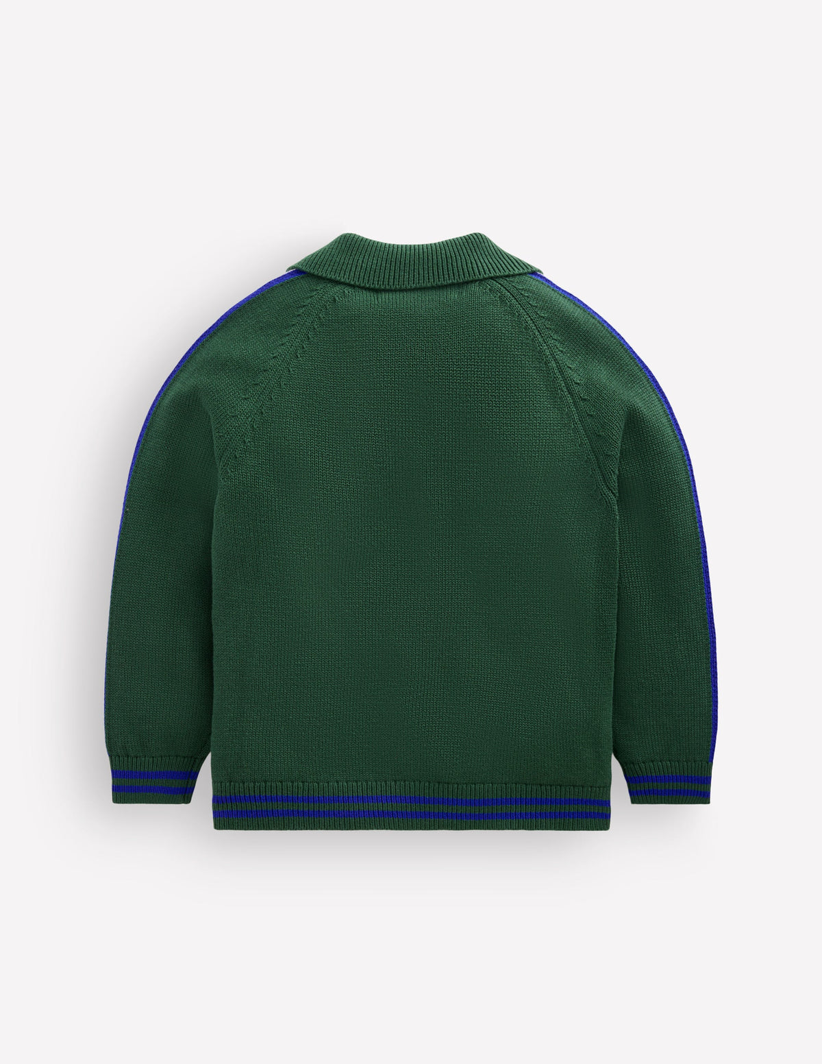 Smart Zip-through Sweater-Brunswick Green Marl - Image 3