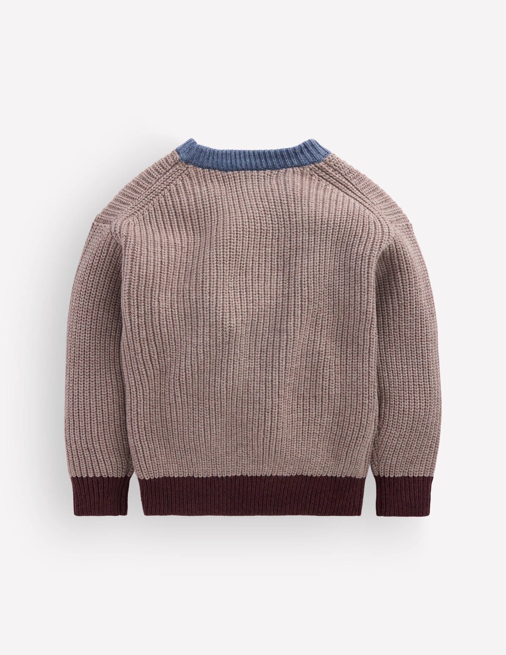 Contrast Pocket Jumper-Stone Melange-2