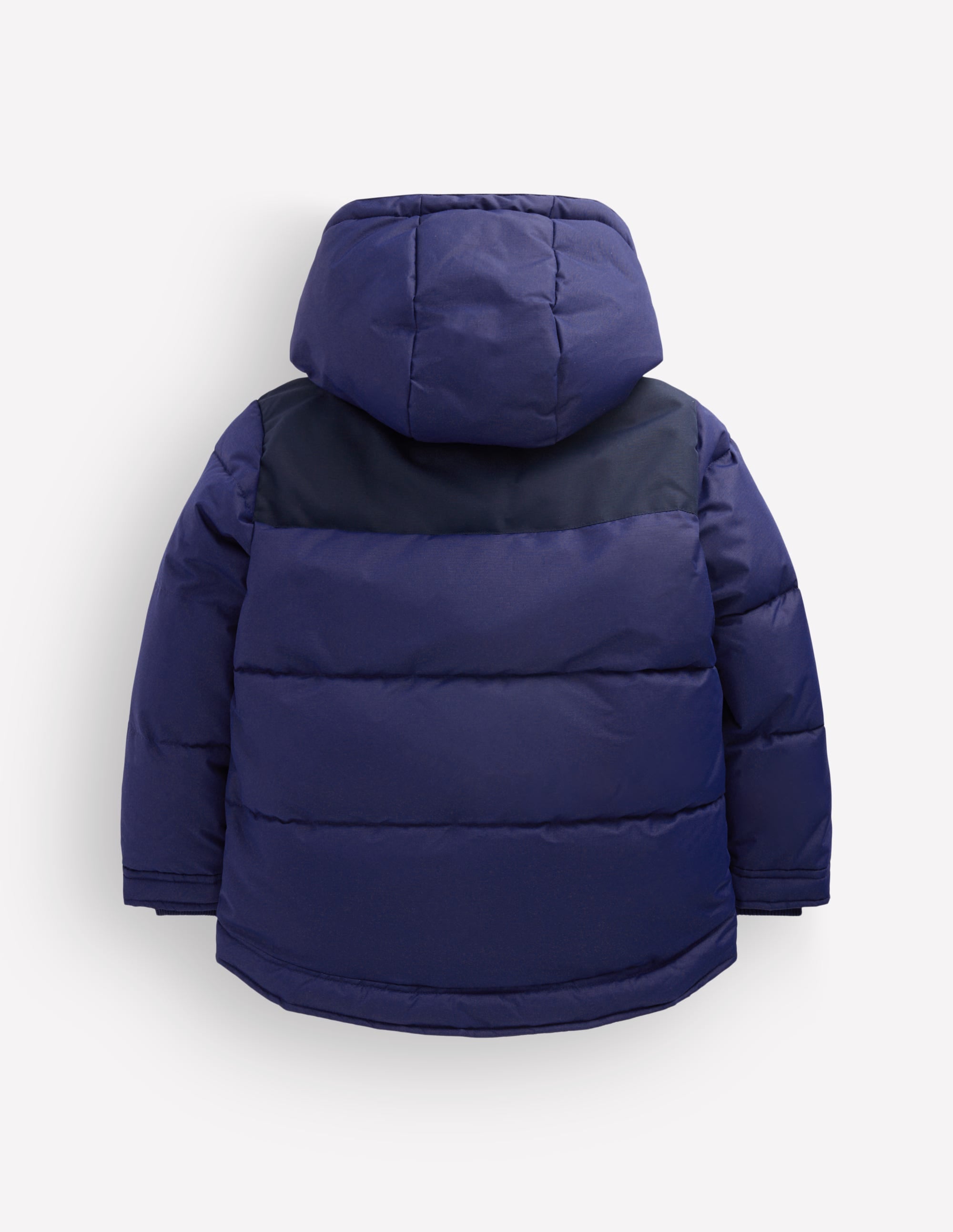 Borg Lined Puffer Coat-College Navy - Image 7