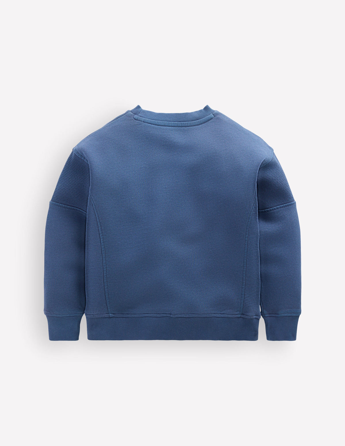Garment Dye Waffle Mix Sweater-Denim Blue - Image 2
