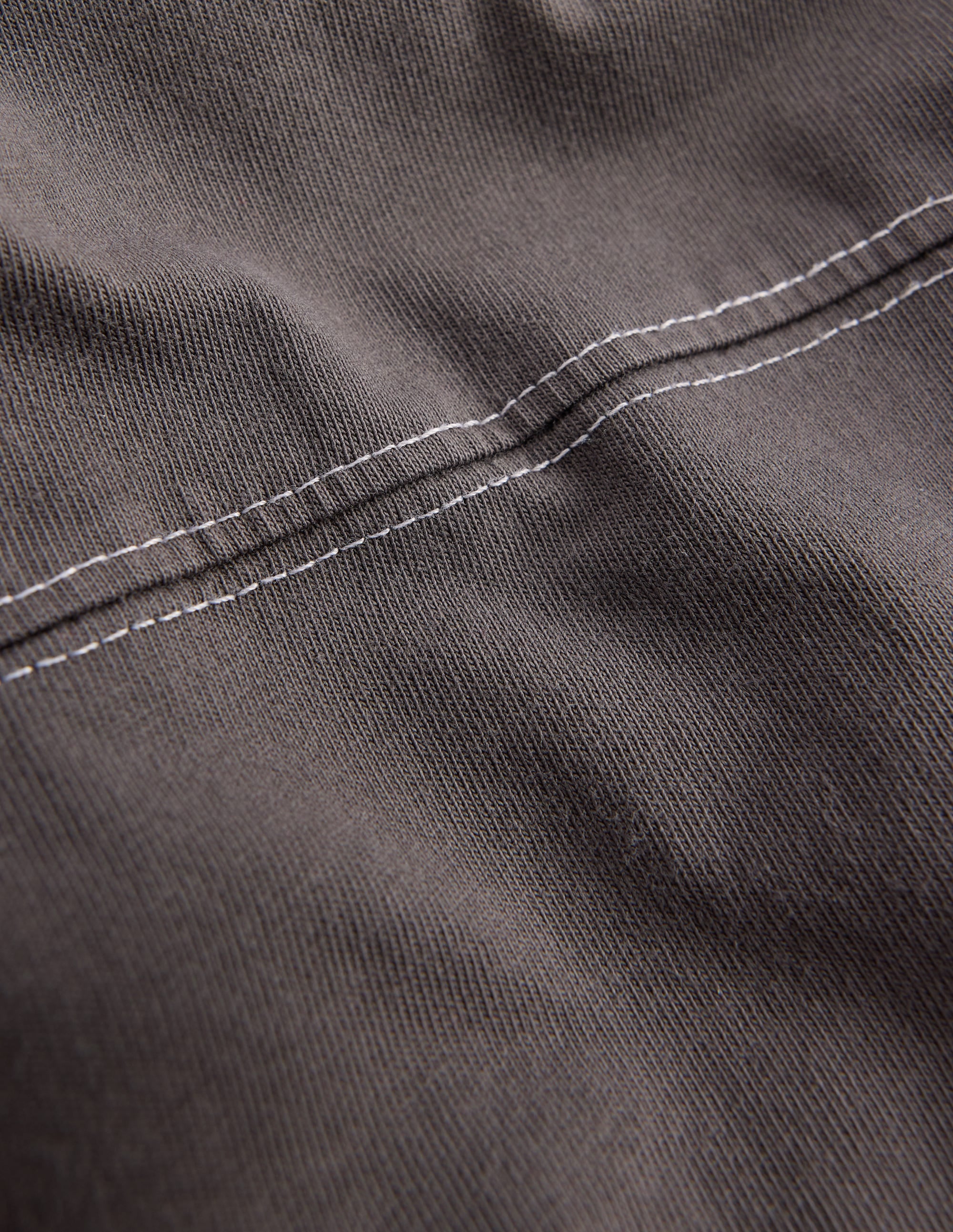 Garment Dye Cut & Sew T-shirt-Warm Brown - Image 3