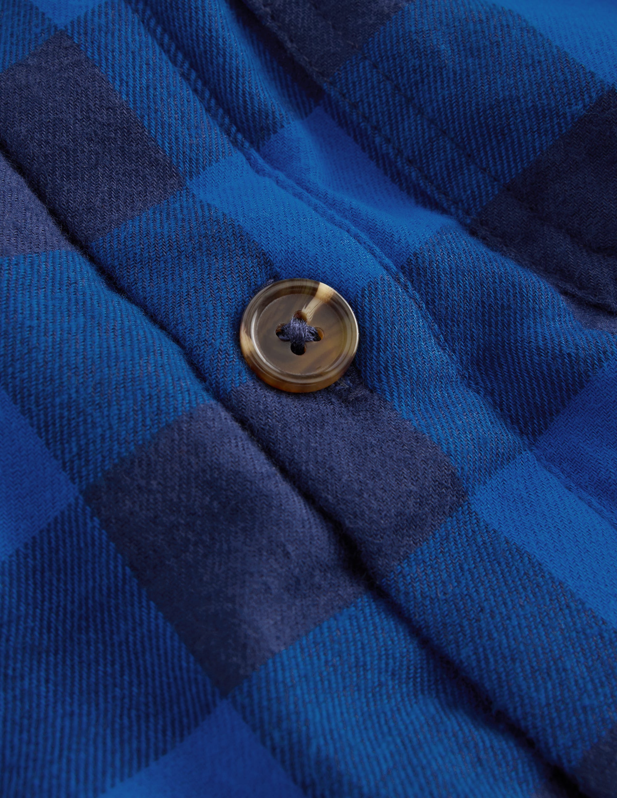 Borg Lined Hooded Shirt-Surf The Web/Navy - Image 3