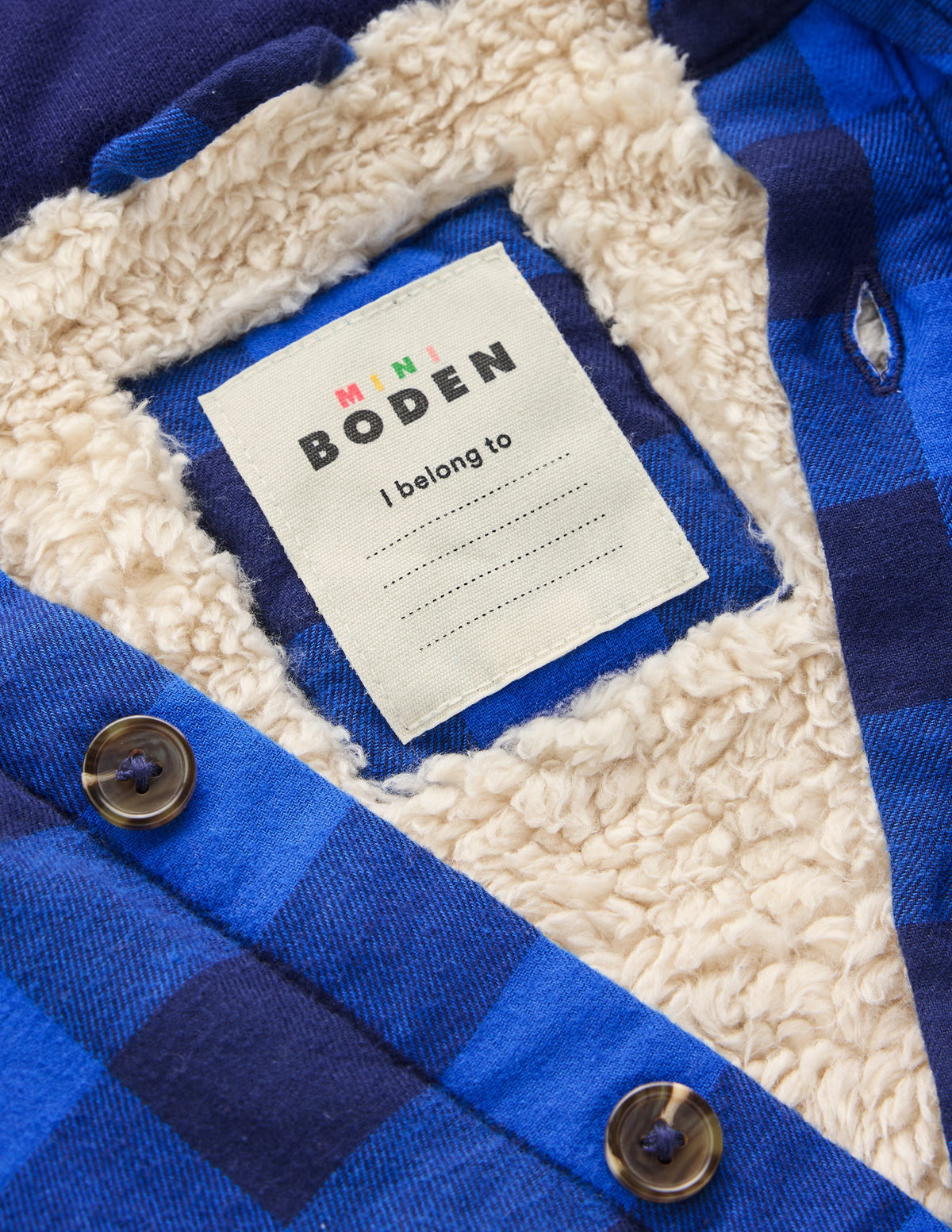Borg Lined Hooded Shirt-Surf The Web/Navy - Image 3