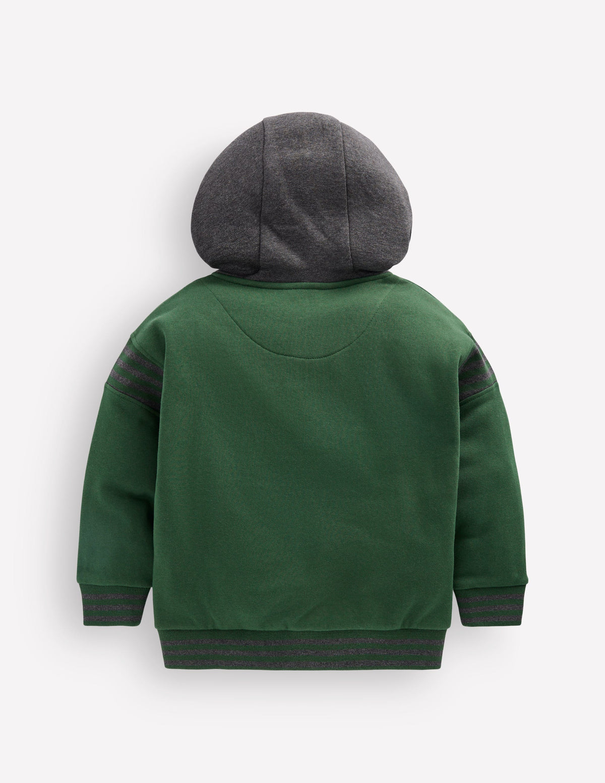 Colourblock Hoodie-Hunter Green - Image 2