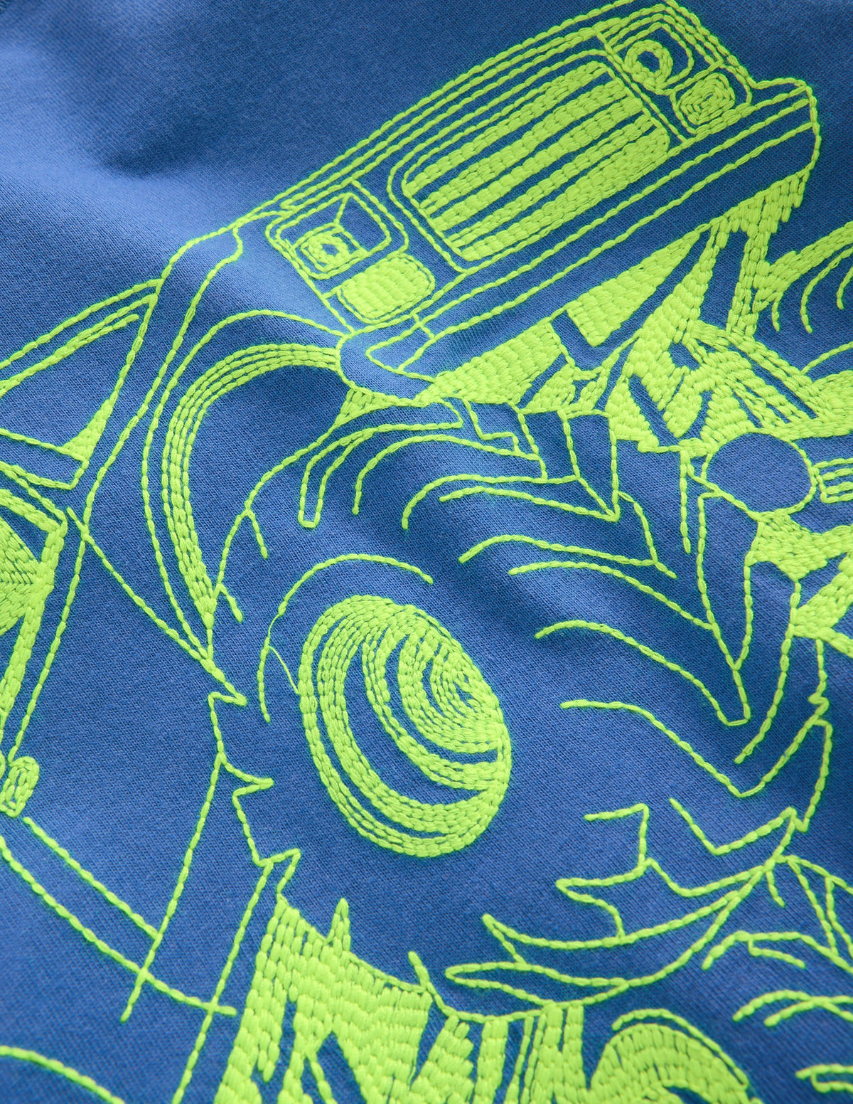 Neon Superstitch T-shirt-Bluejay Monster Truck - Image 3