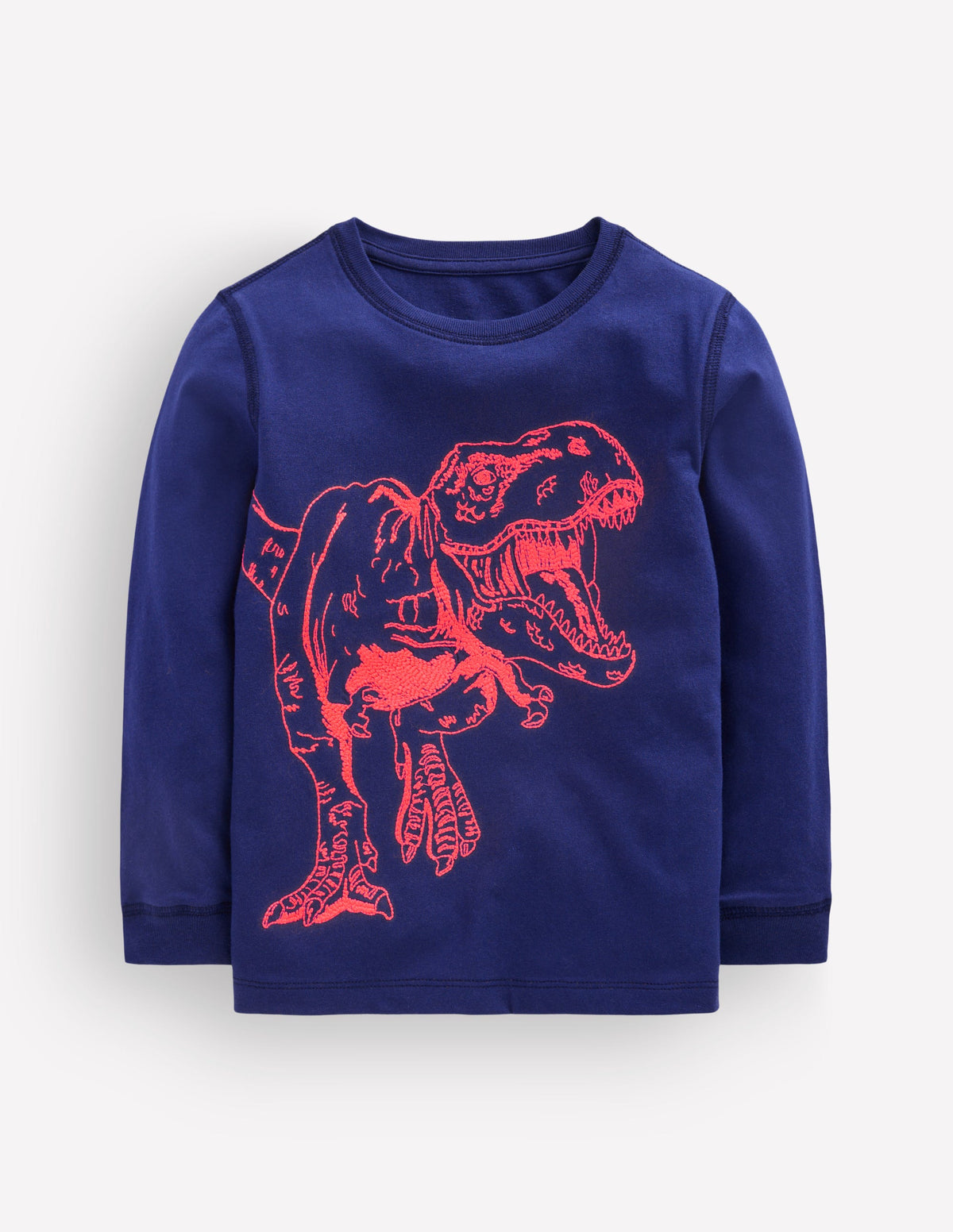 Neon Superstitch T-shirt-College Navy Dino-1