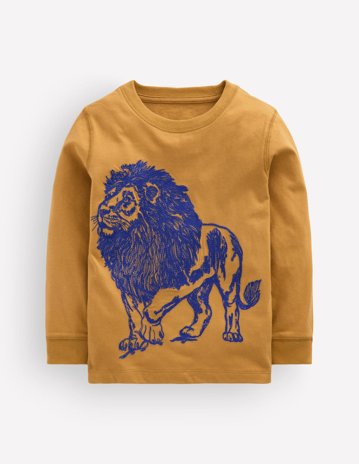 Neon Superstitch T-shirt-Gold Wheat Lion-1
