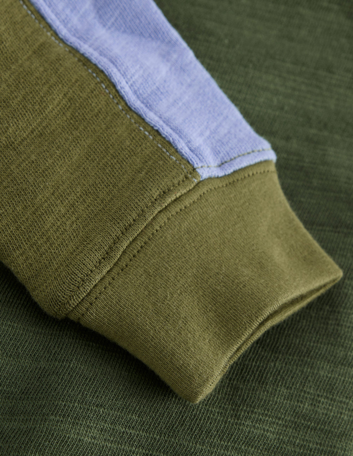 Colourblock Mid-weight T-Shirt-Brunswick Green Colourblock-3