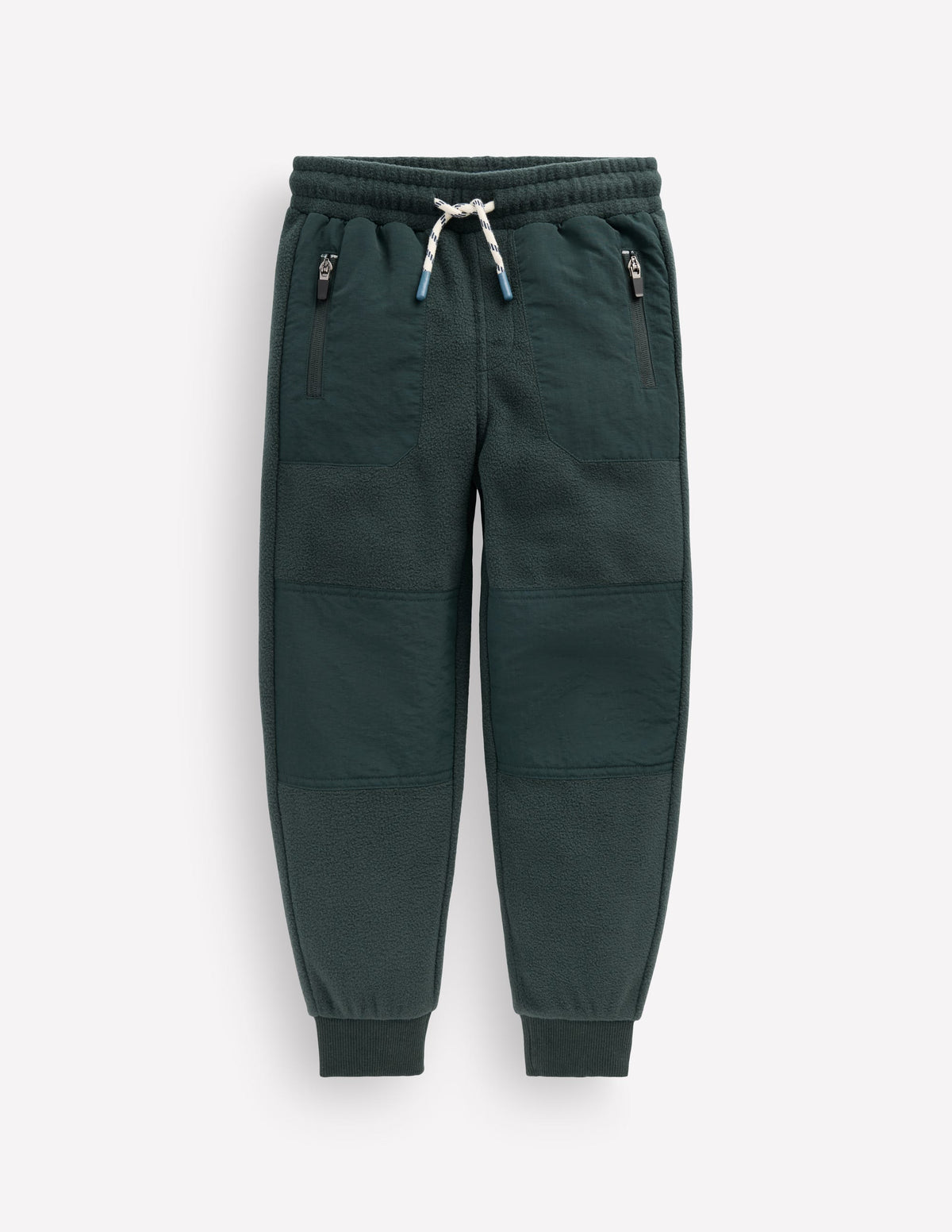 Warrior Knee Fleece Joggers-Hunter Green-1