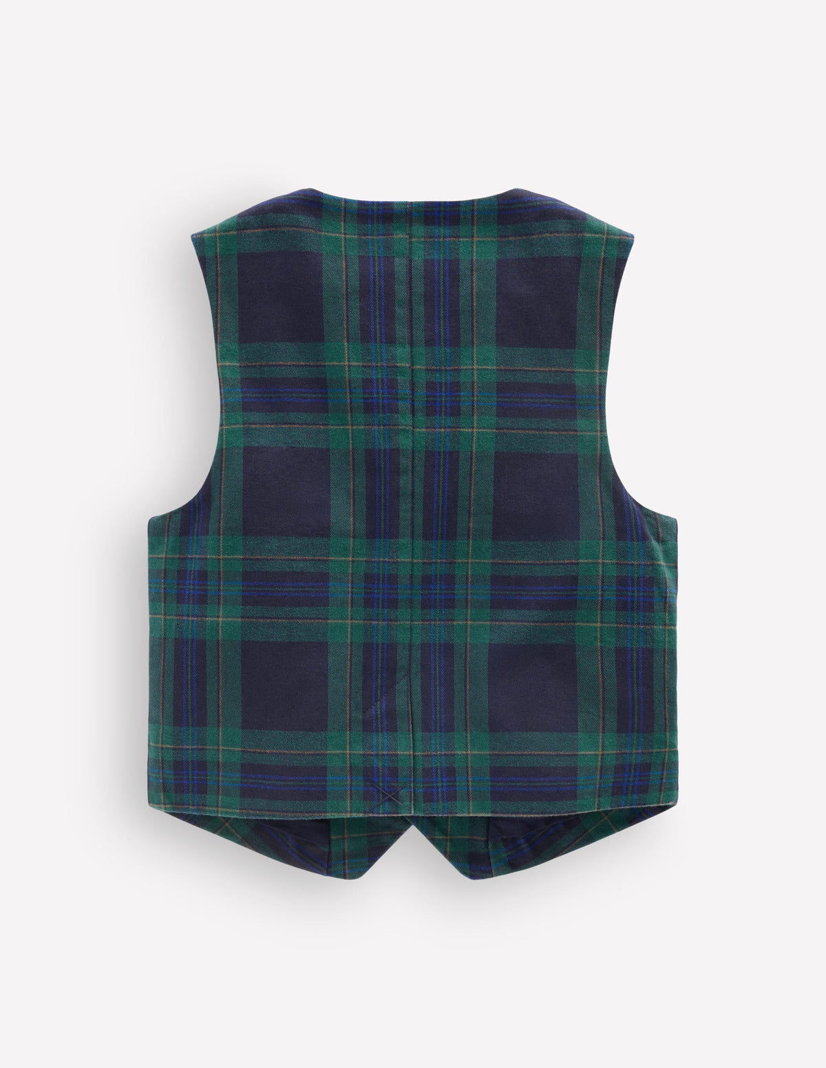 Check Waistcoat-Navy Check - Image 2