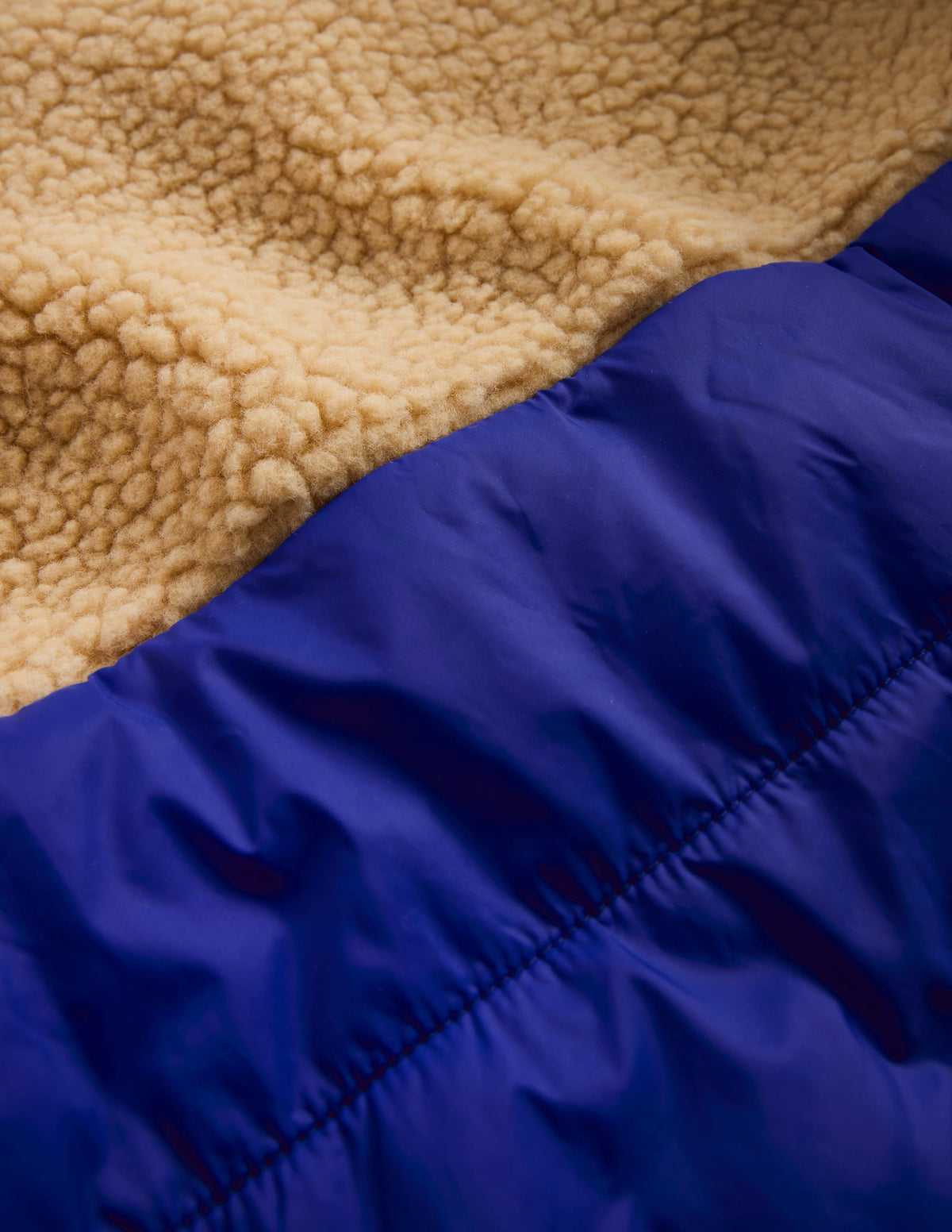 Mid-Length Baffled Coat-NAVY AND GREEN STRIPE-6