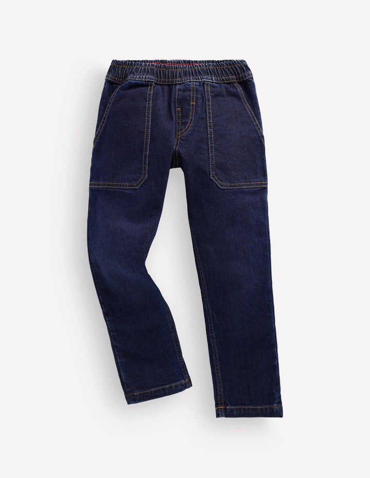 Pull-On Jeans-Dark Wash