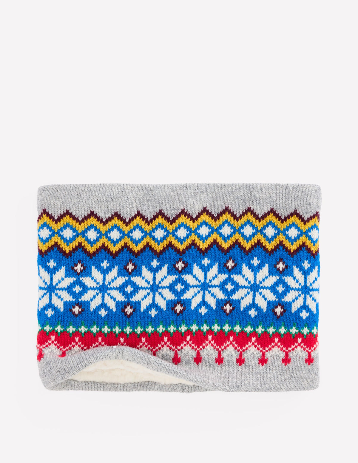 Fair Isle Snood-Grey Marl - Image 3