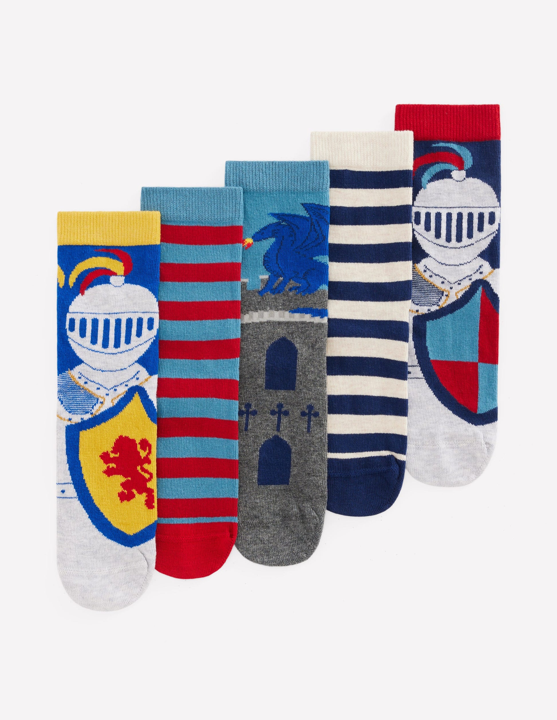 5-pack Socks-Medieval Knights-1