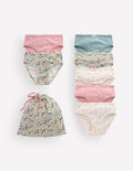 7-pack Pointelle Underwear-Patchwork ditsy floral